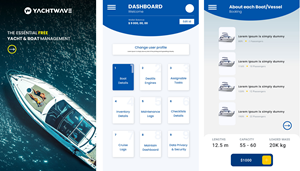 App Design by Bright Star for YachtWave | Design #30817219