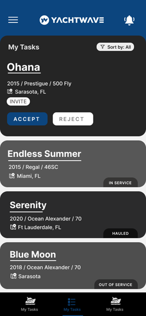 App-Design von Fusionex Studio für YachtWave | Design: #30816313