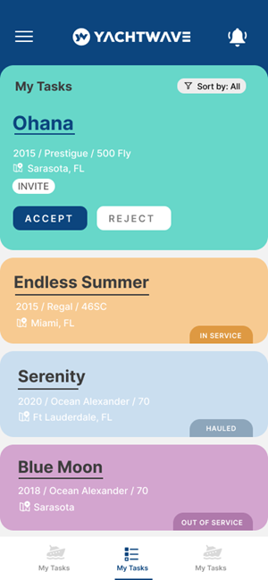 App-Design von Fusionex Studio für YachtWave | Design: #30816314
