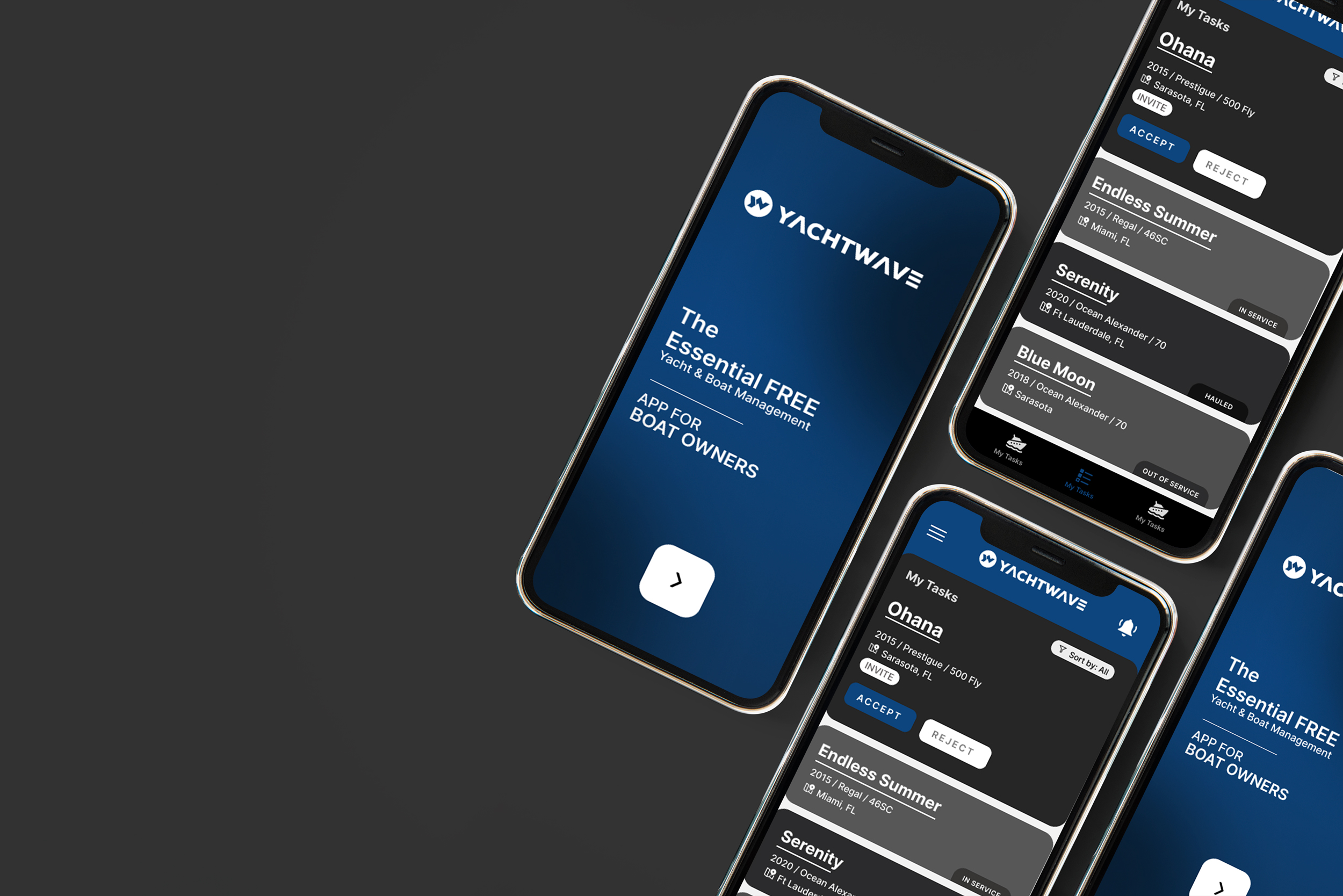 App Design by Fusionex Studio for YachtWave | Design #30816315