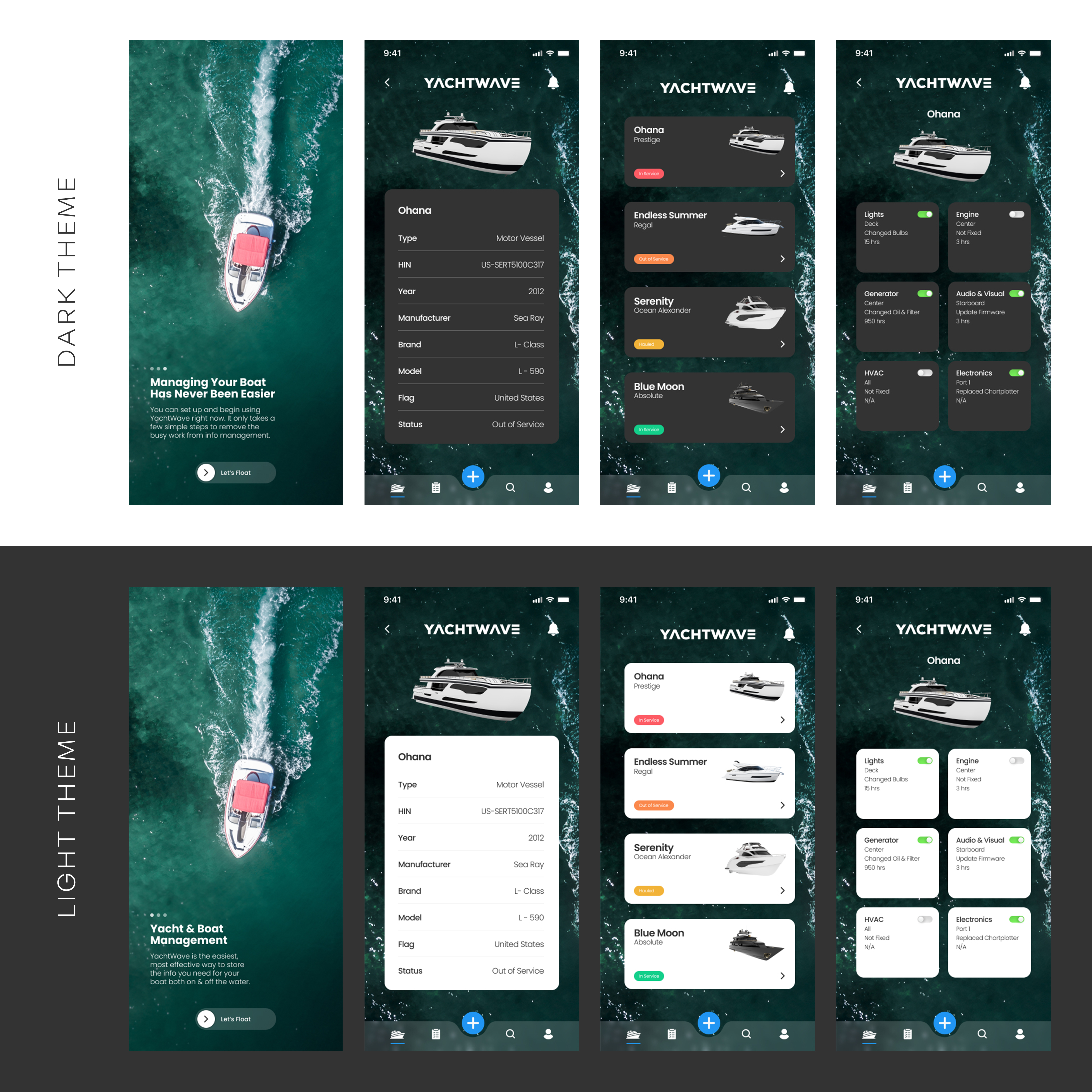 App Design by Graphic Guy for YachtWave | Design #30815137
