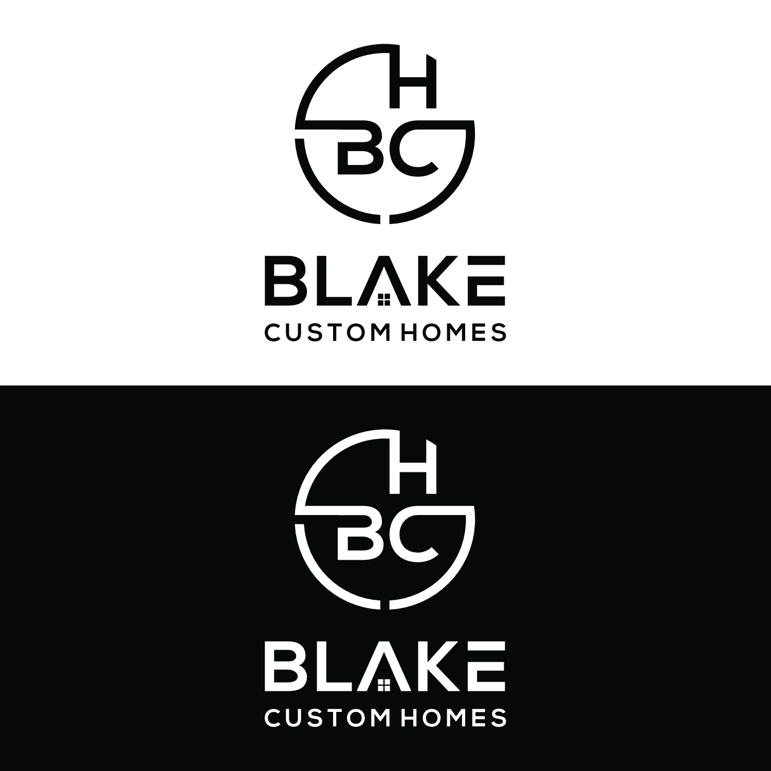 Logo Design by Dalang Design for Blake Custom Homes | Design #30793238