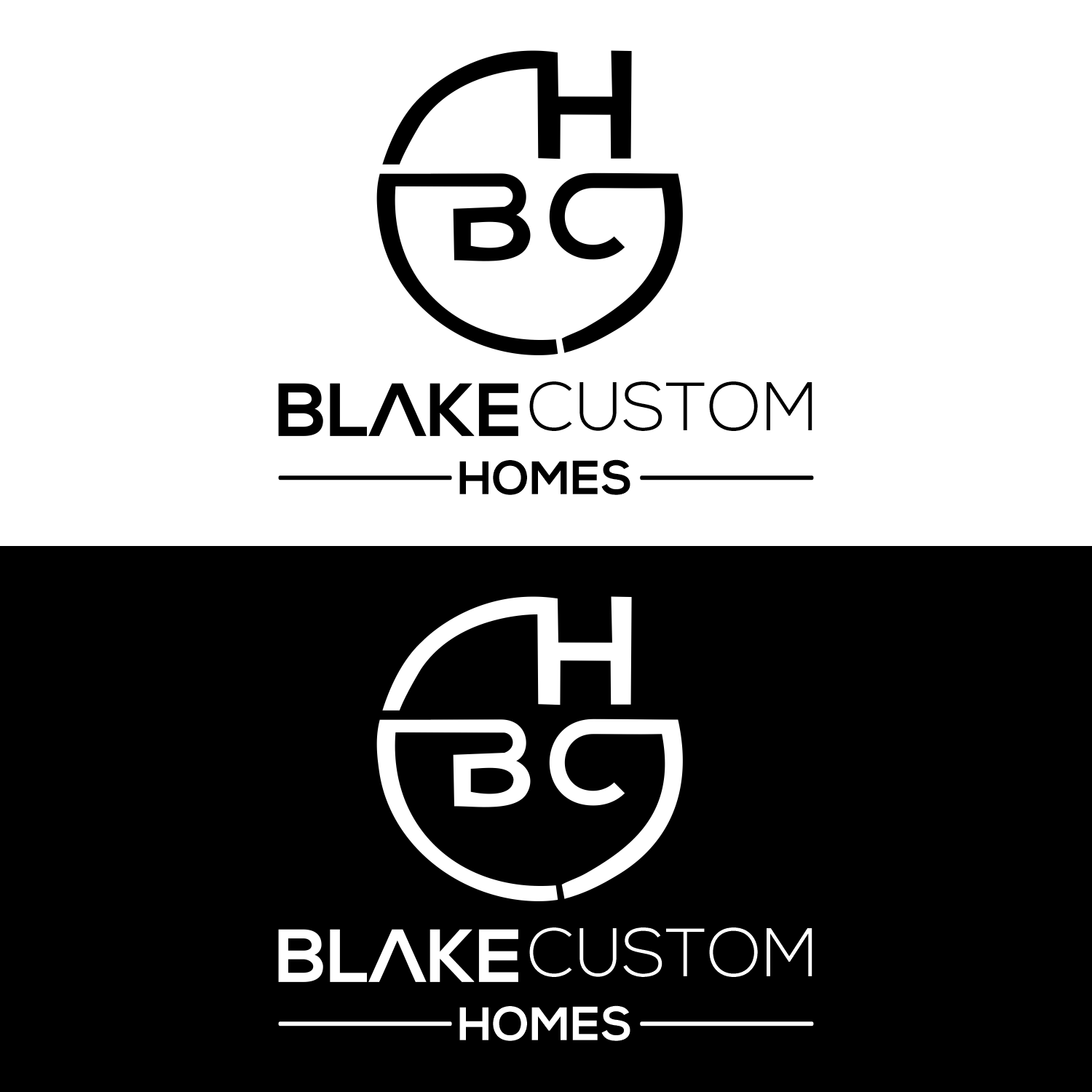 Logo Design by pembalapgelap for Blake Custom Homes | Design #30793307