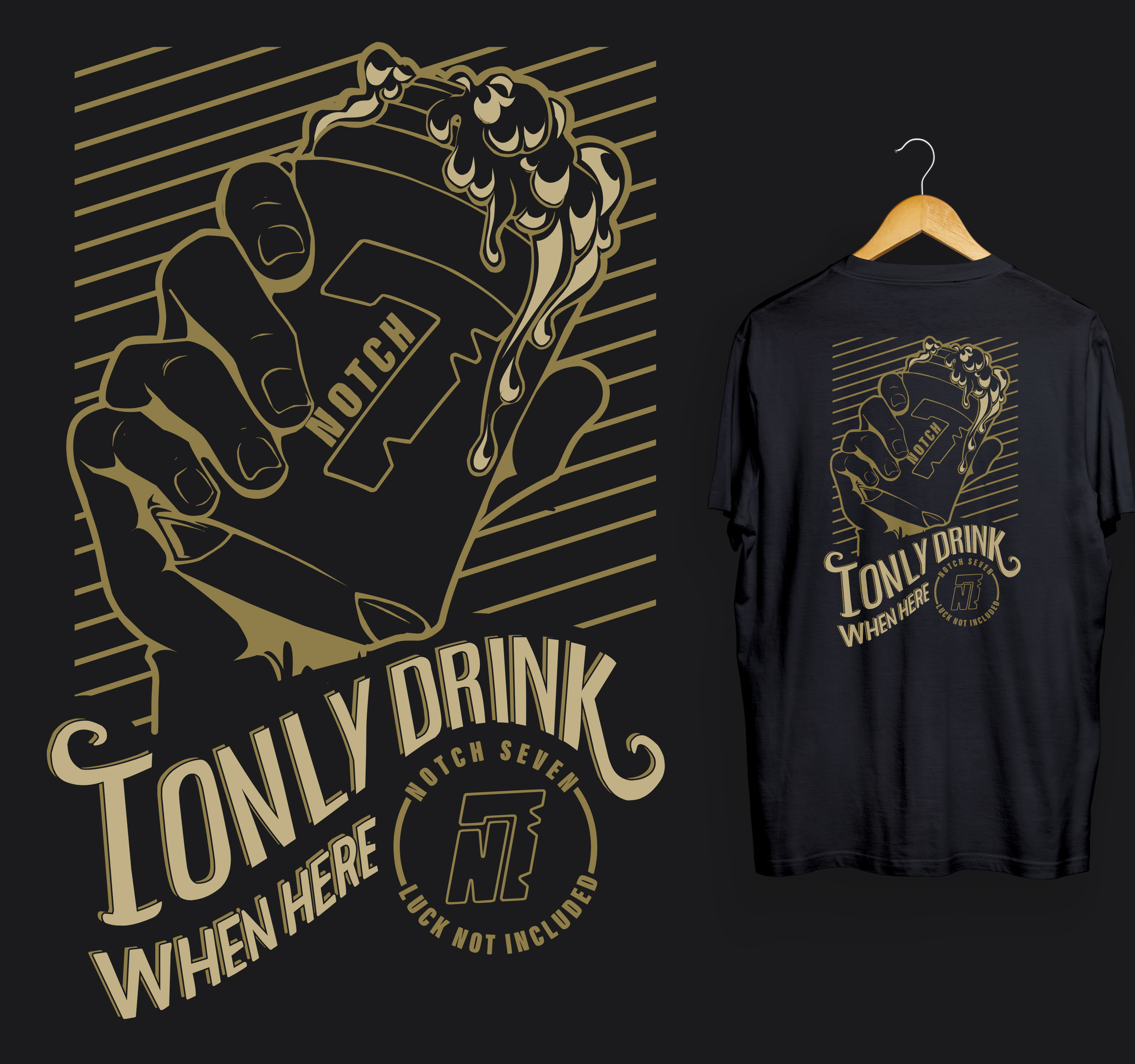 T-shirt Design by iqbalyozanda for Notch 7 | Design #30790015