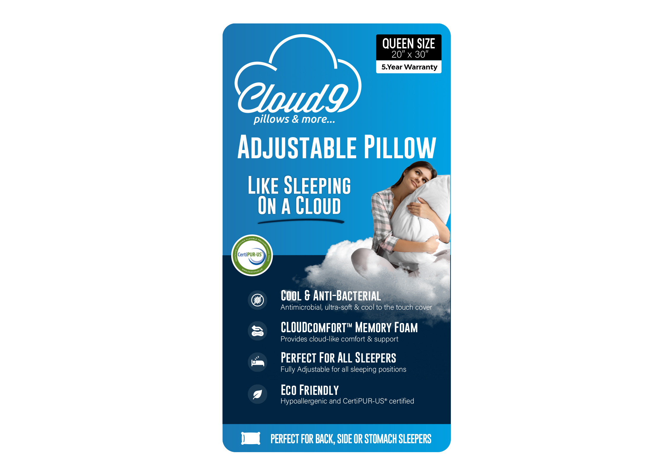 Diseño de Empaque por davidsantacruz7 para Cloud 9 Cushions & More | Diseño #30794286