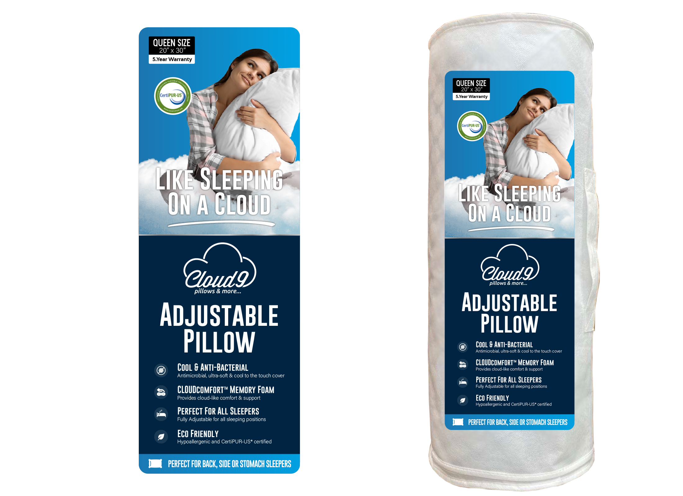 Packaging Design by davidsantacruz7 for Cloud 9 Cushions & More | Design #30794351
