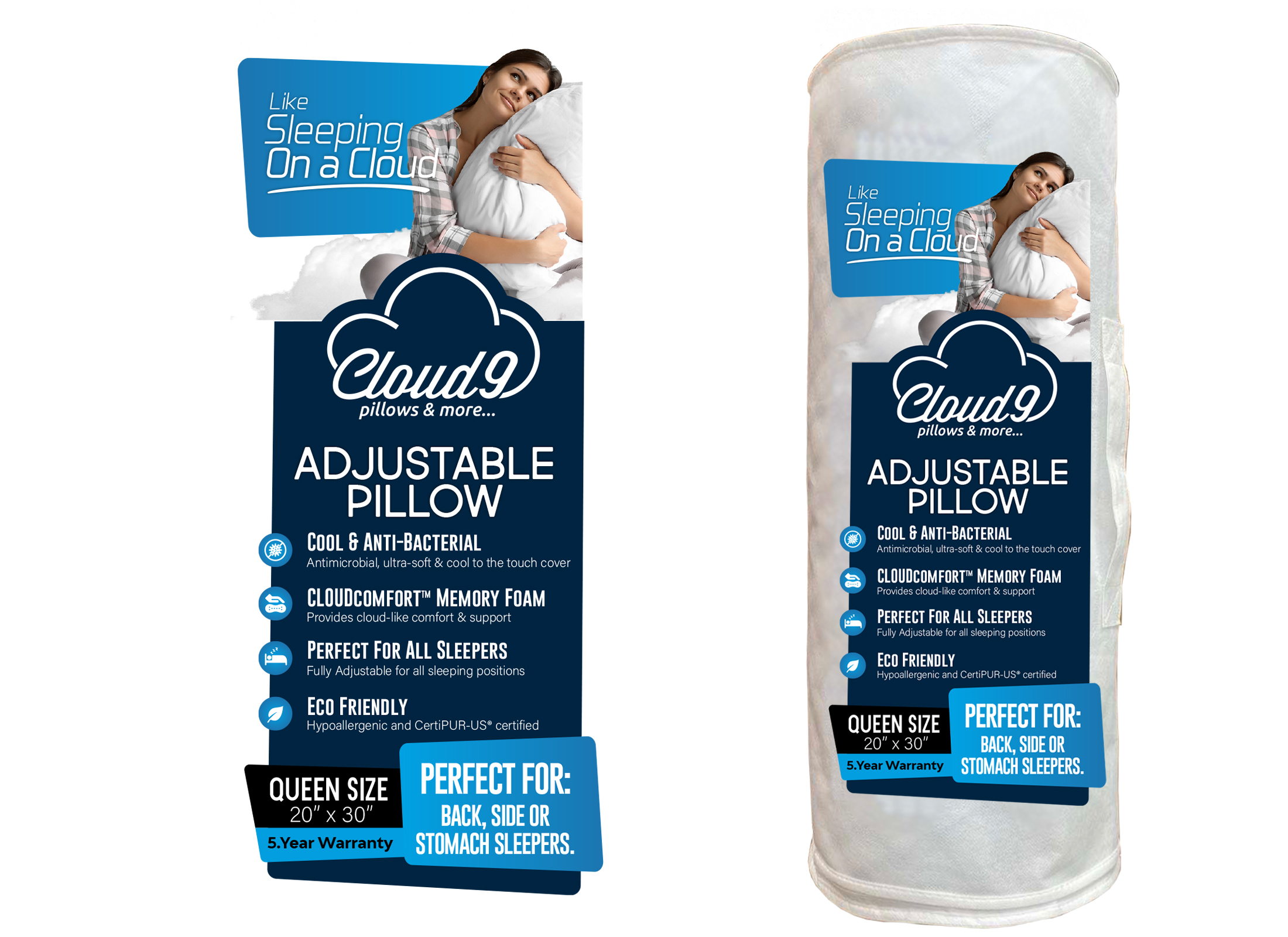 Packaging Design by davidsantacruz7 for Cloud 9 Cushions & More | Design #30798021