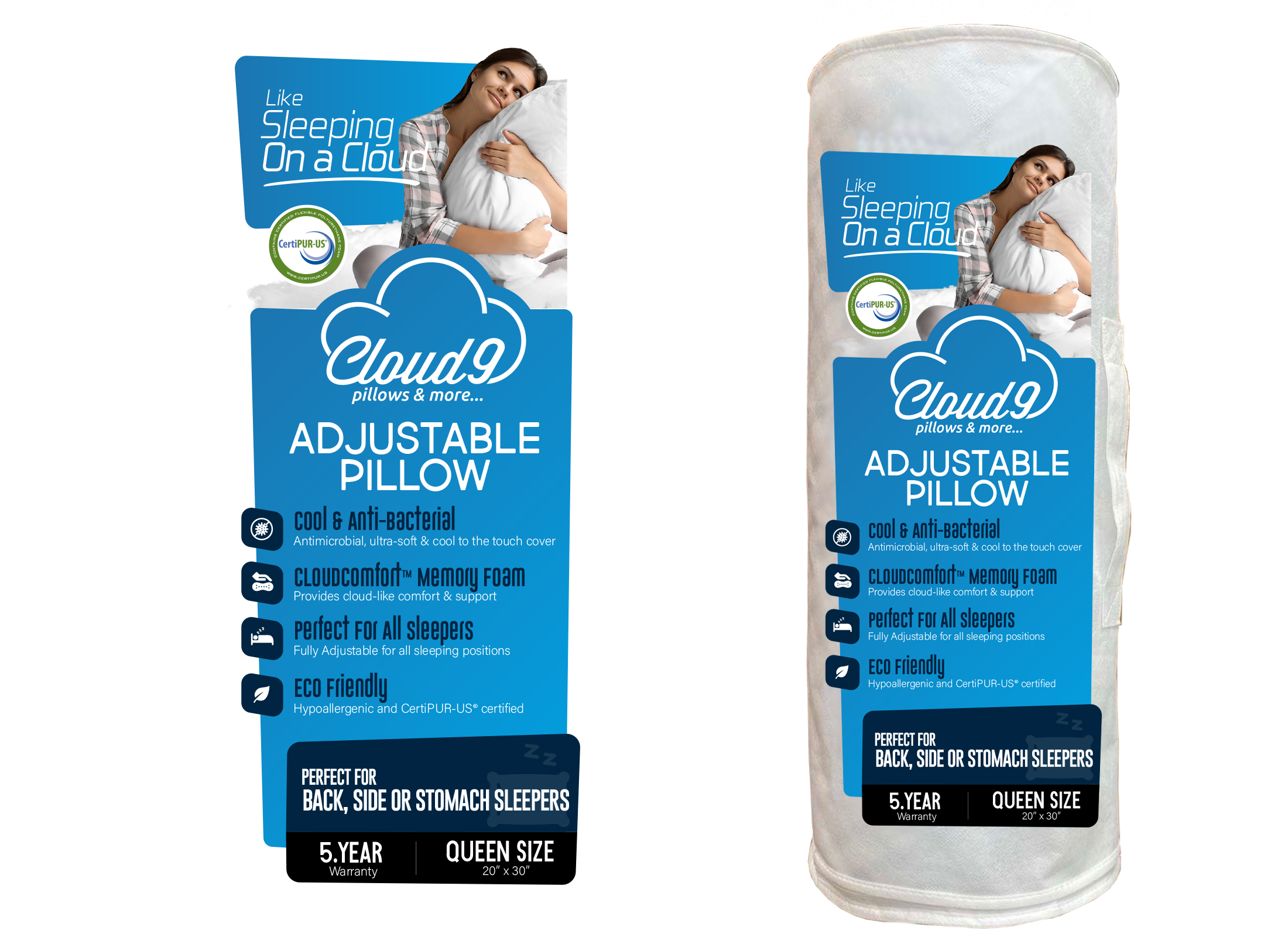 Packaging Design by davidsantacruz7 for Cloud 9 Cushions & More | Design #30798131