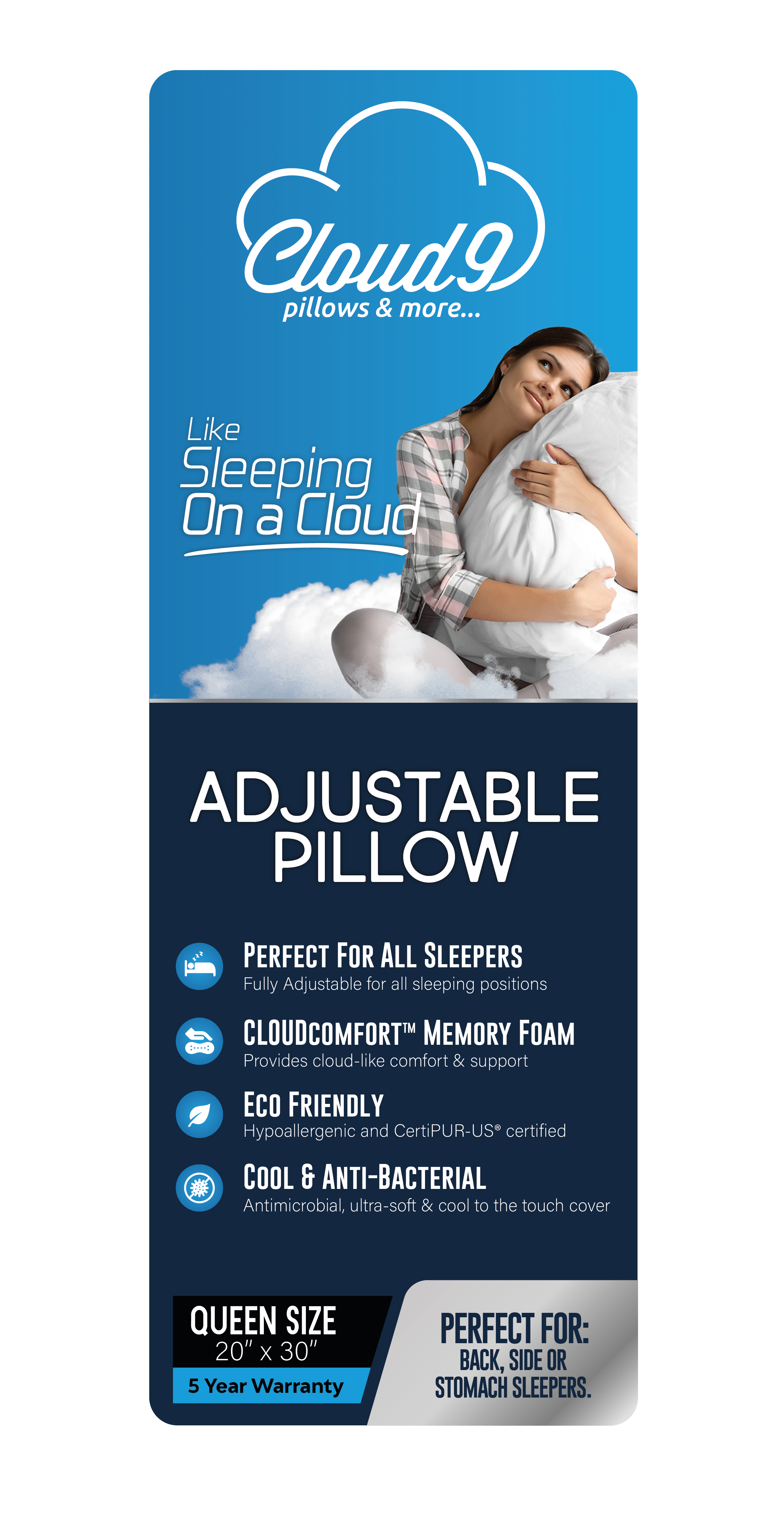 Packaging Design by davidsantacruz7 for Cloud 9 Cushions & More | Design #30803758