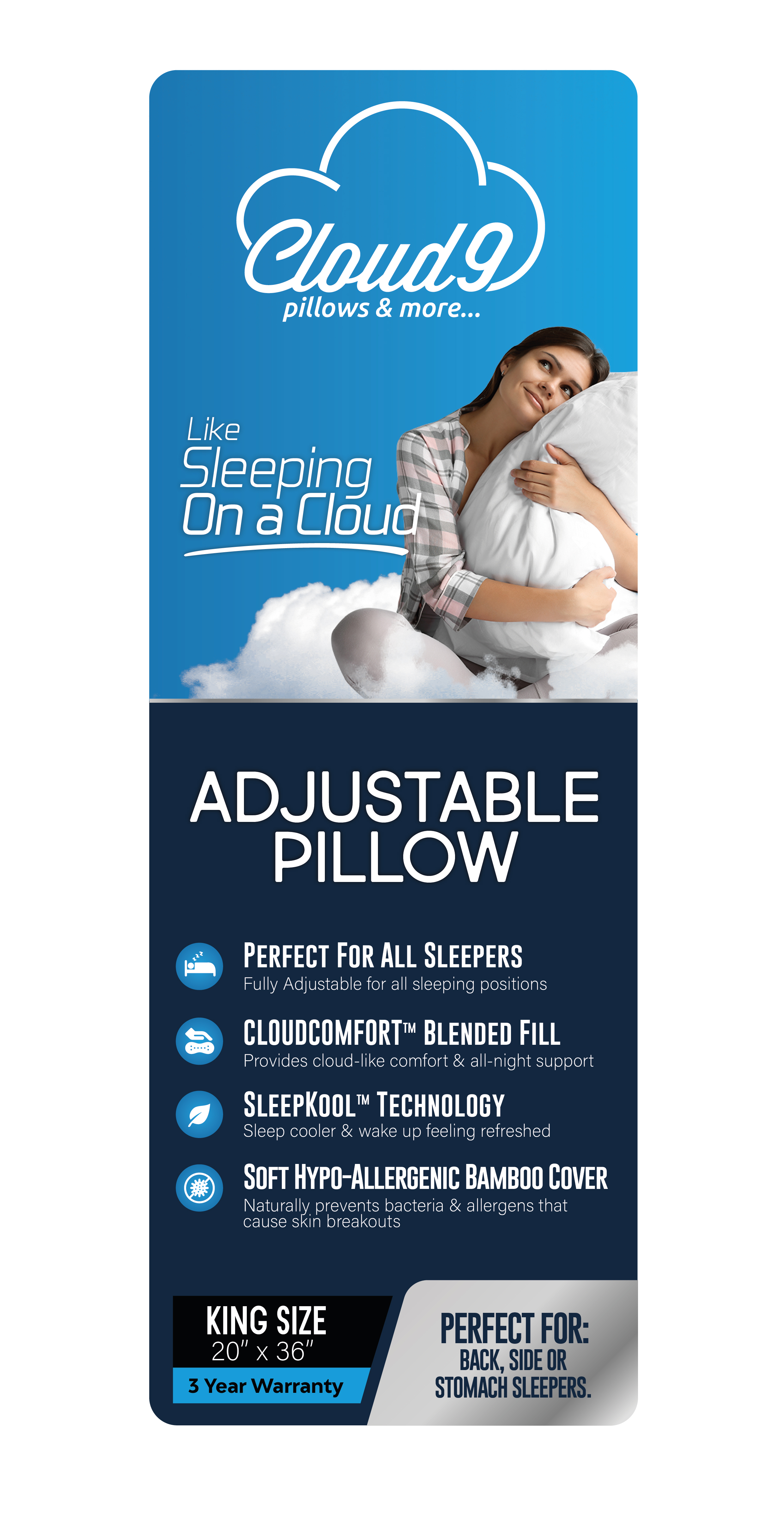 Packaging Design by davidsantacruz7 for Cloud 9 Cushions & More | Design #31651471