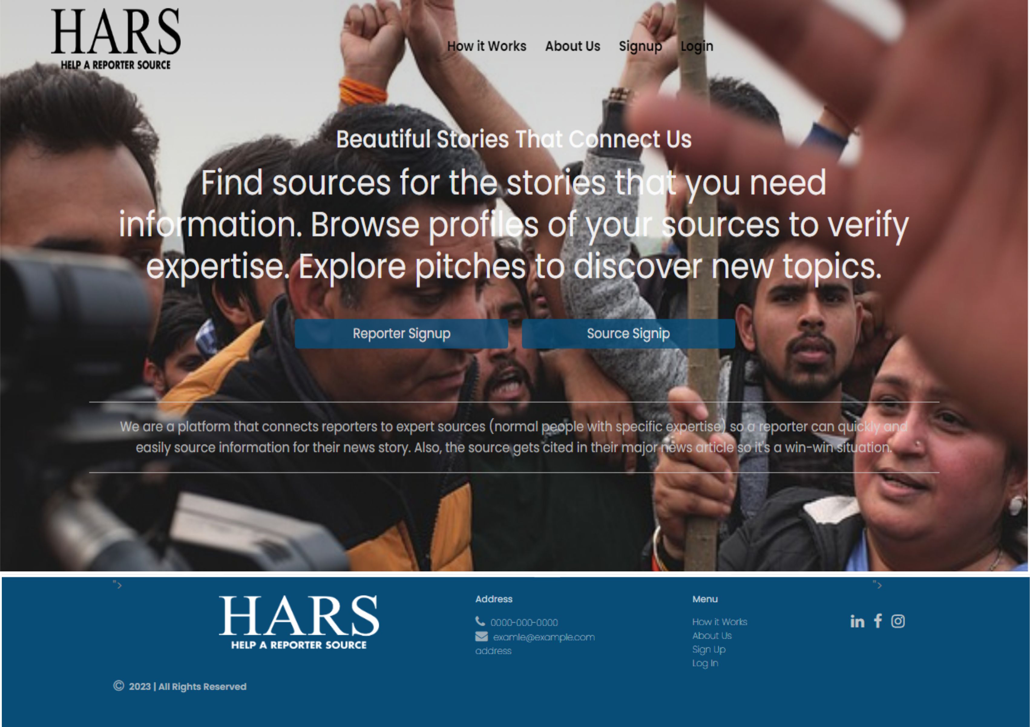 Web Design by Rudistudio for HelpaReporterSource.com | Design #30821938