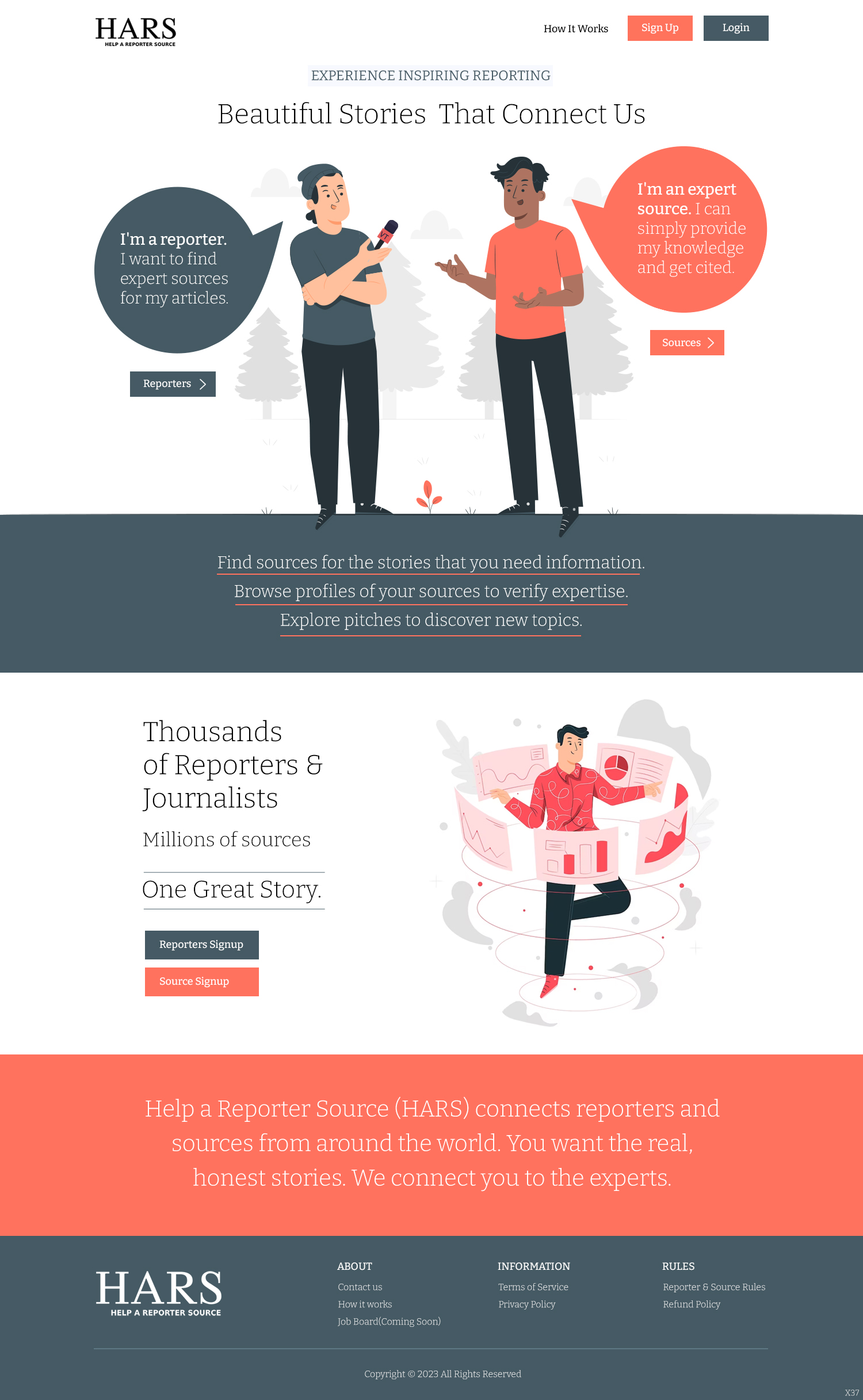 Web Design by pb for HelpaReporterSource.com | Design #30798757