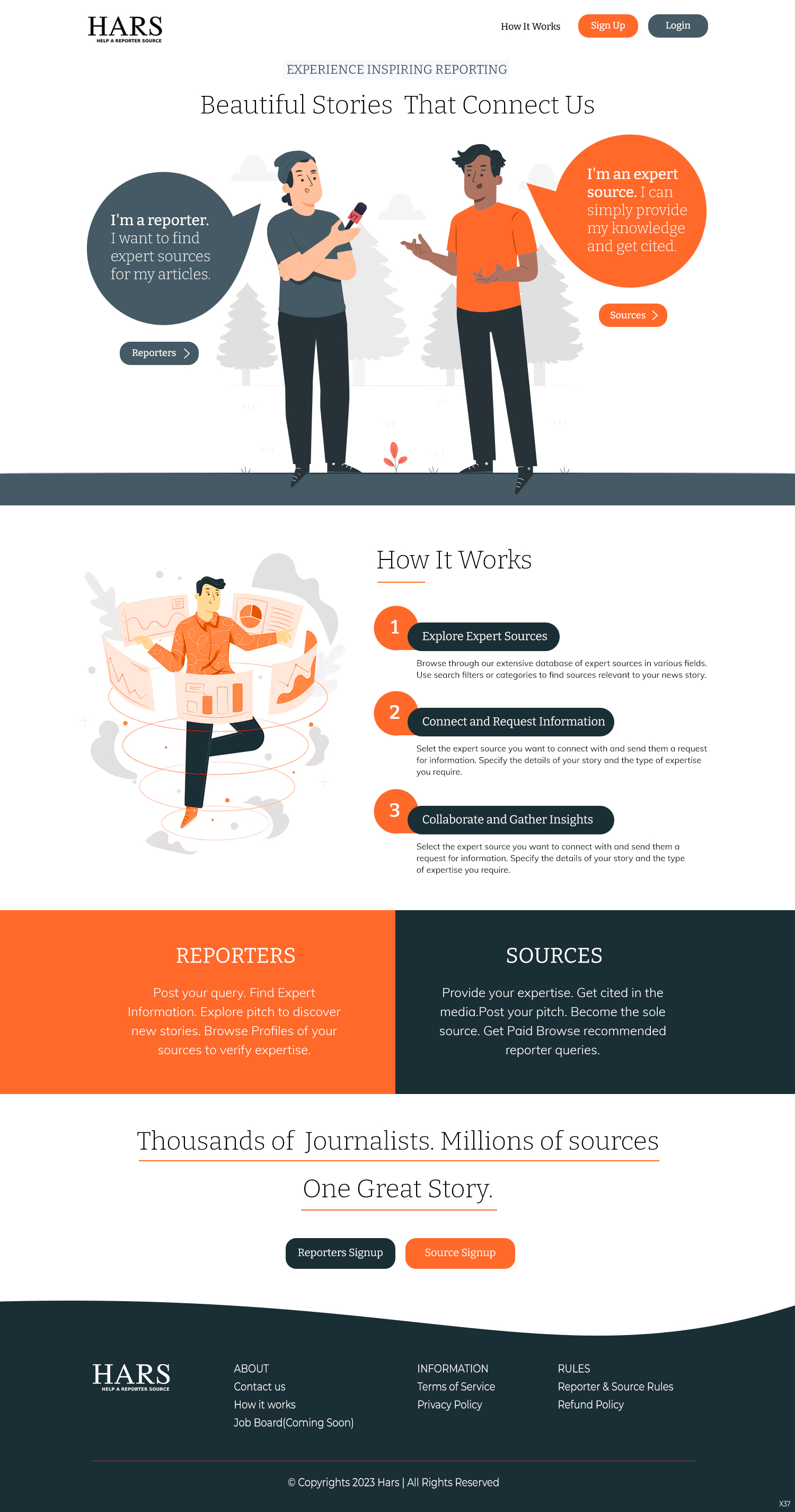 Web Design by pb for HelpaReporterSource.com | Design #30844674