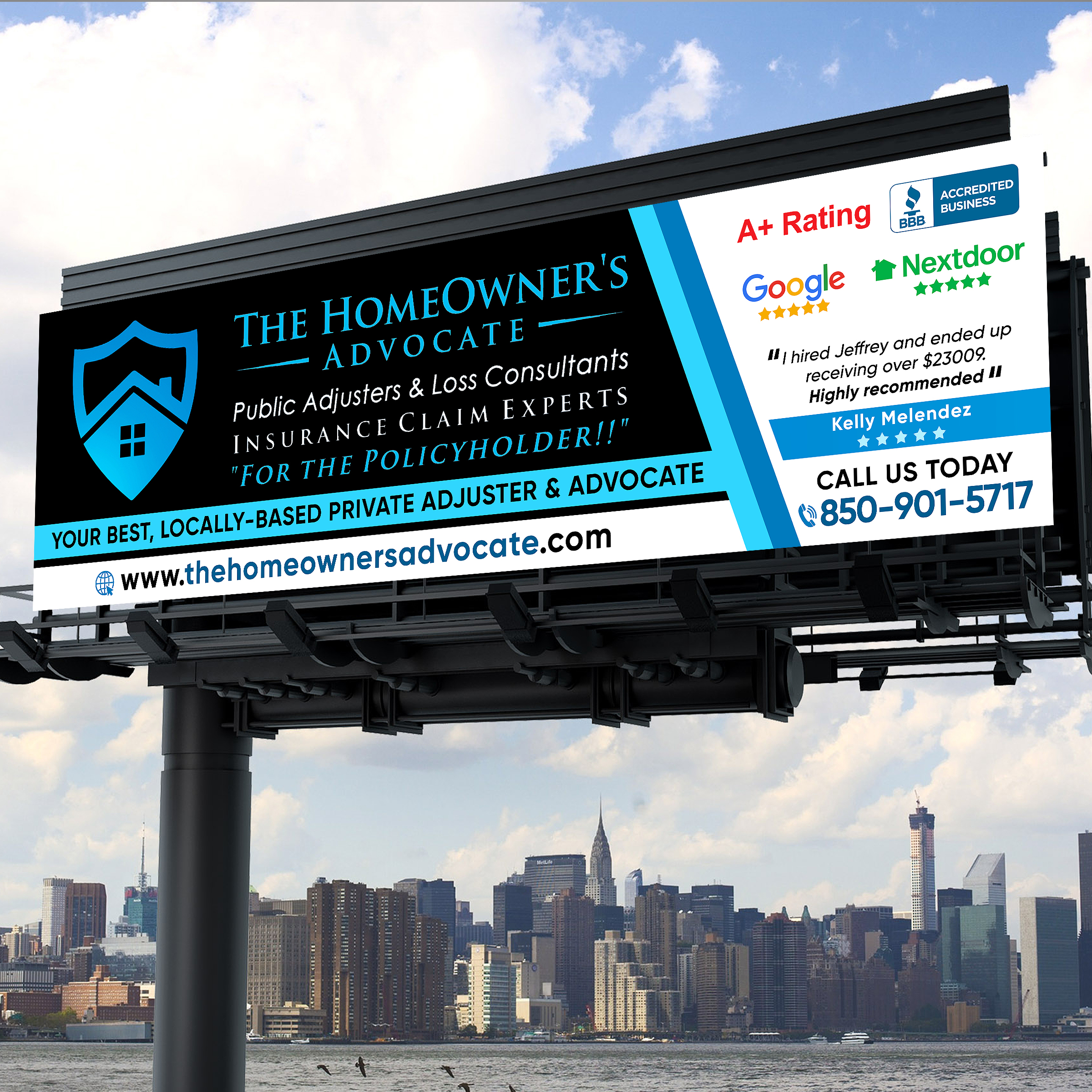 Billboard Design by Designers Hub for The HomeOwner's Advocate | Design #30800890