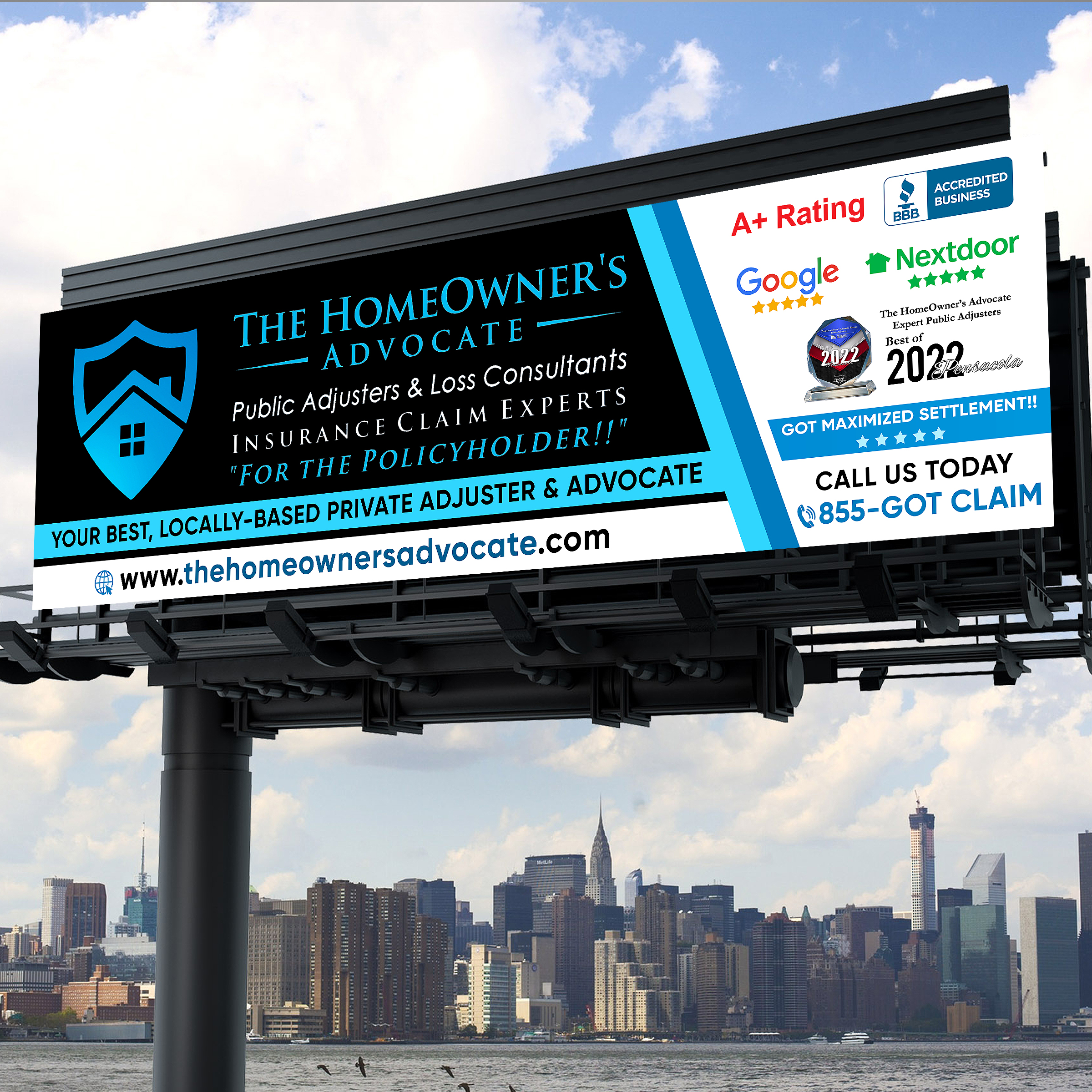 Billboard Design by Designers Hub for The HomeOwner's Advocate | Design #30803249