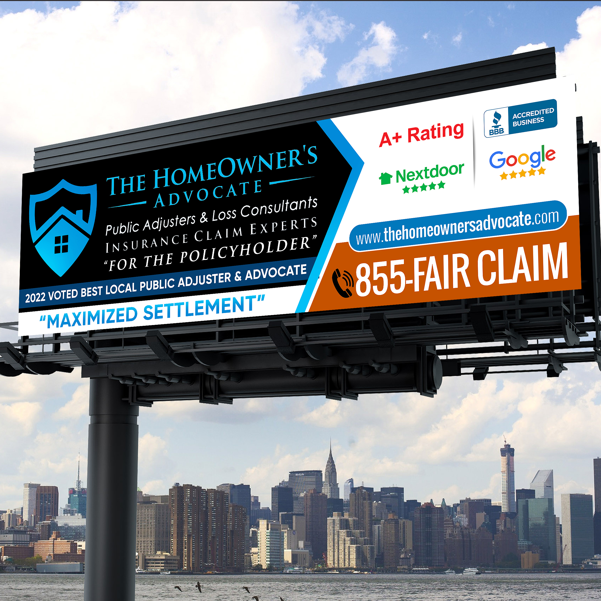 Billboard Design by Designers Hub for The HomeOwner's Advocate | Design #30965344