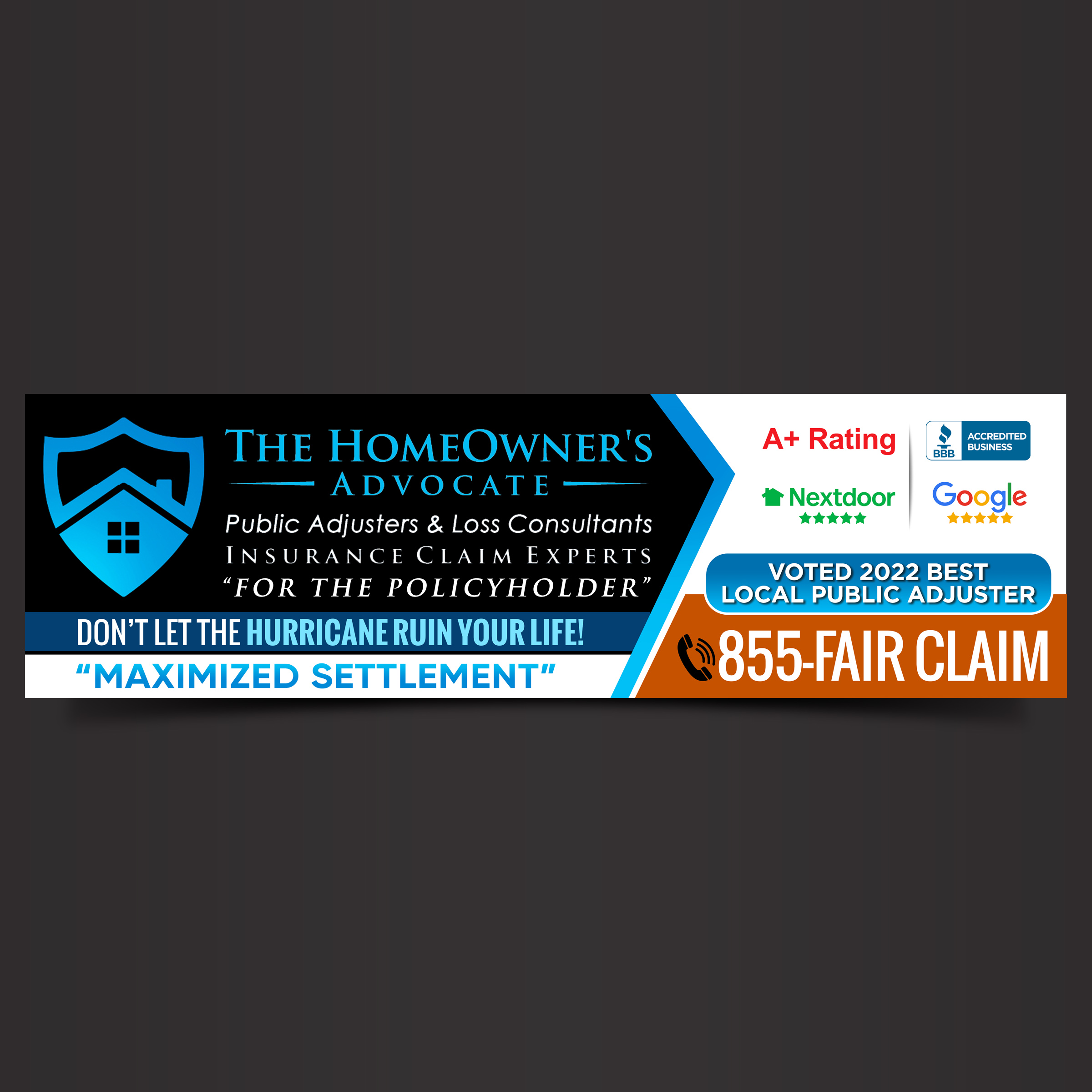 Billboard Design by Designers Hub for The HomeOwner's Advocate | Design #30965782