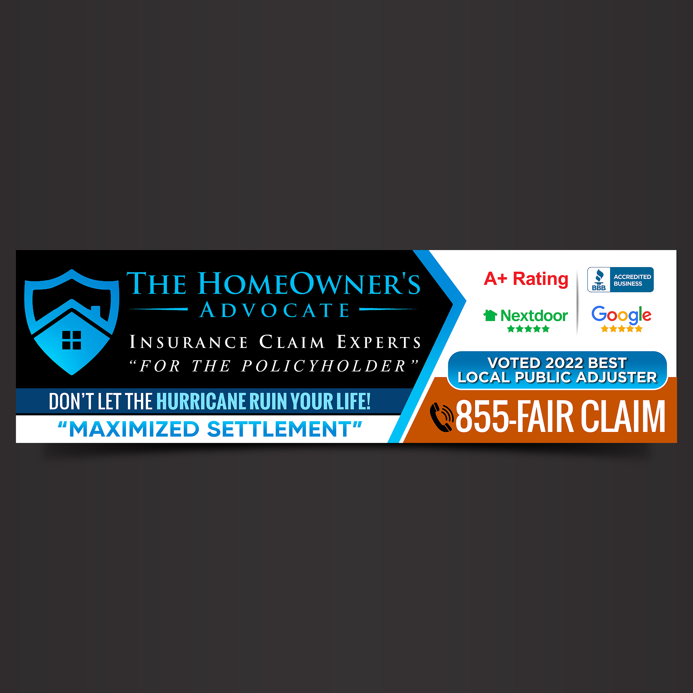 Billboard Design by Designers Hub for The HomeOwner's Advocate | Design #30967472