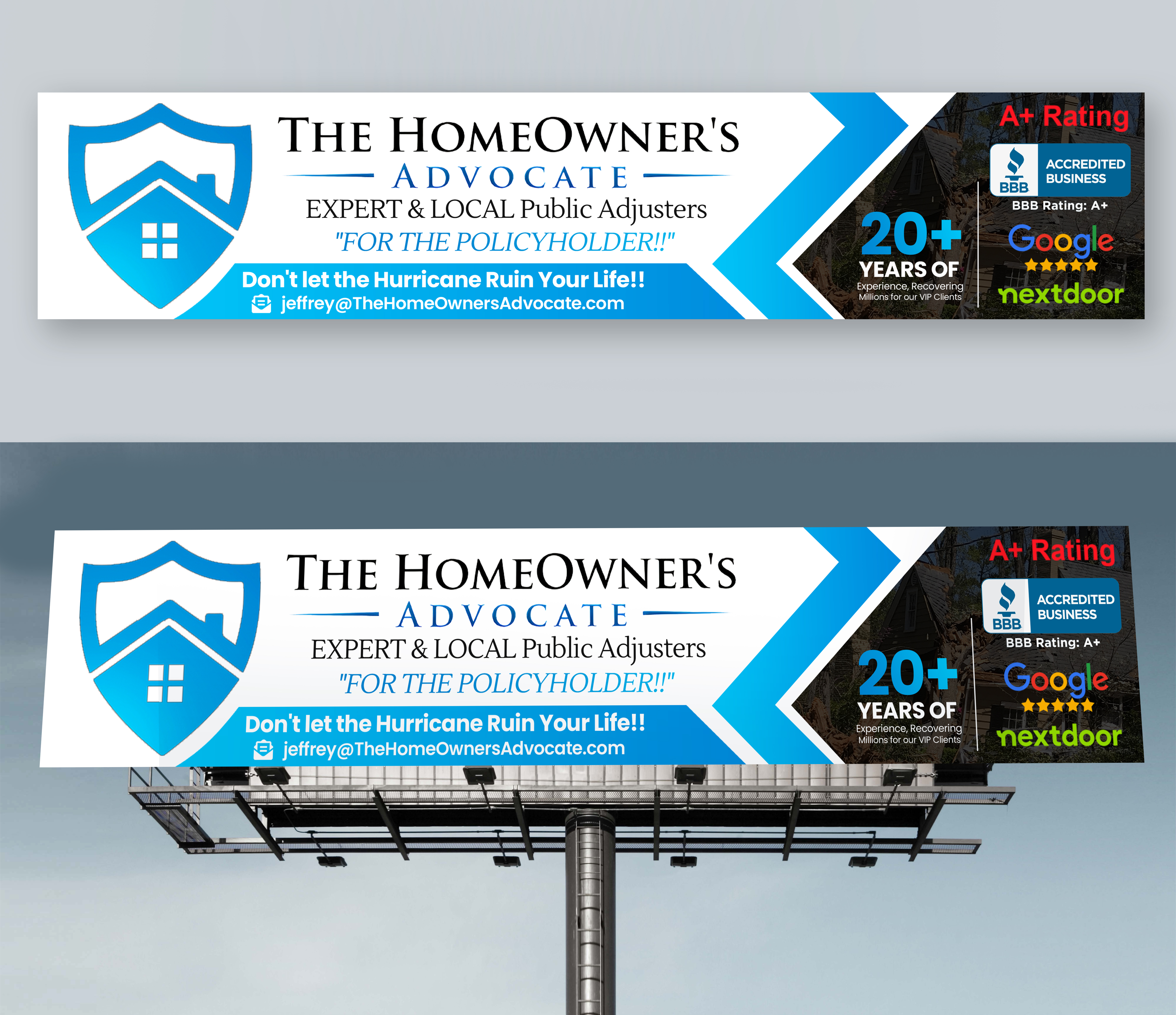 Billboard Design by Md. Humayun for The HomeOwner's Advocate | Design #30830676