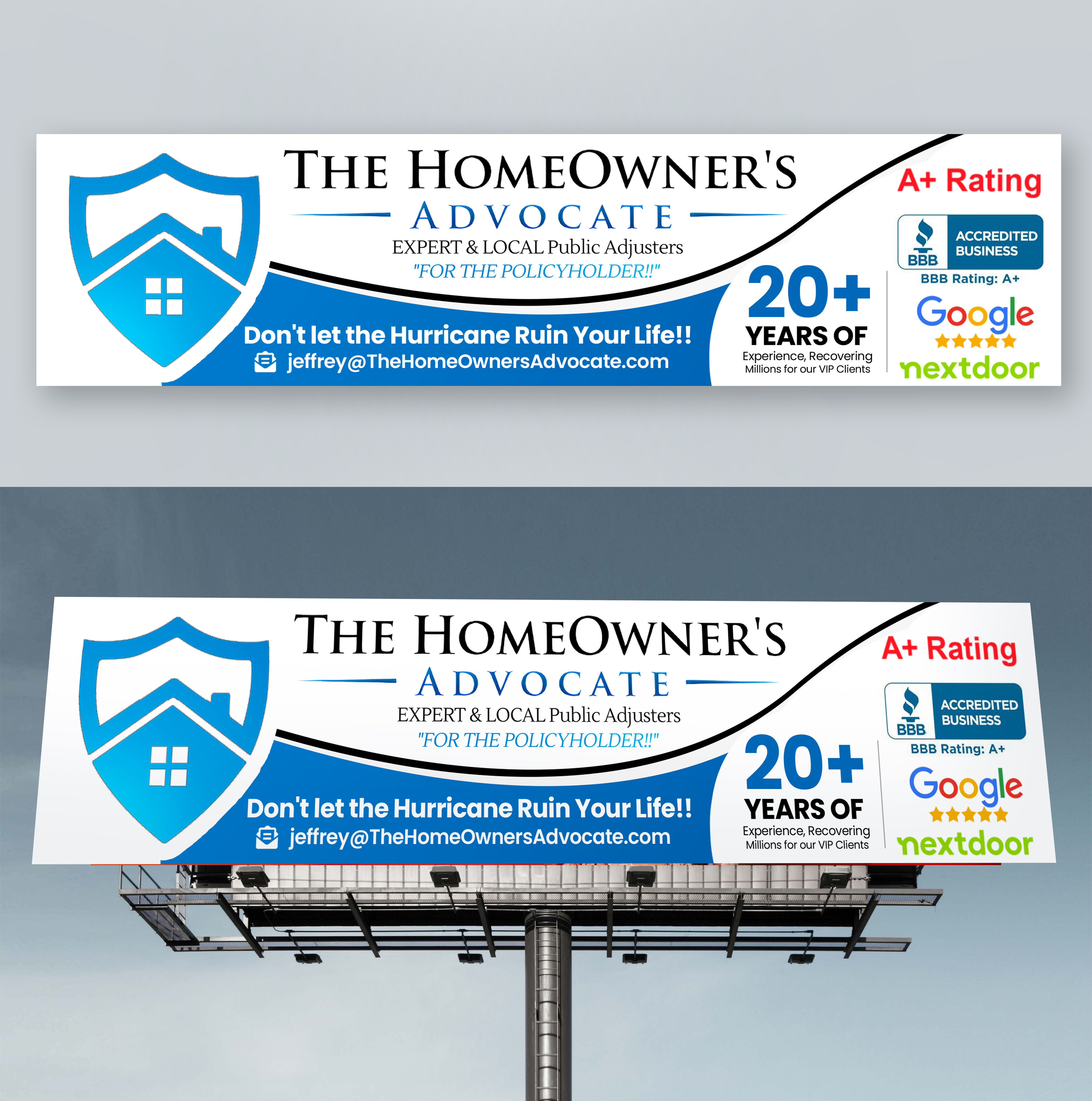Billboard Design by Md. Humayun for The HomeOwner's Advocate | Design #30830679