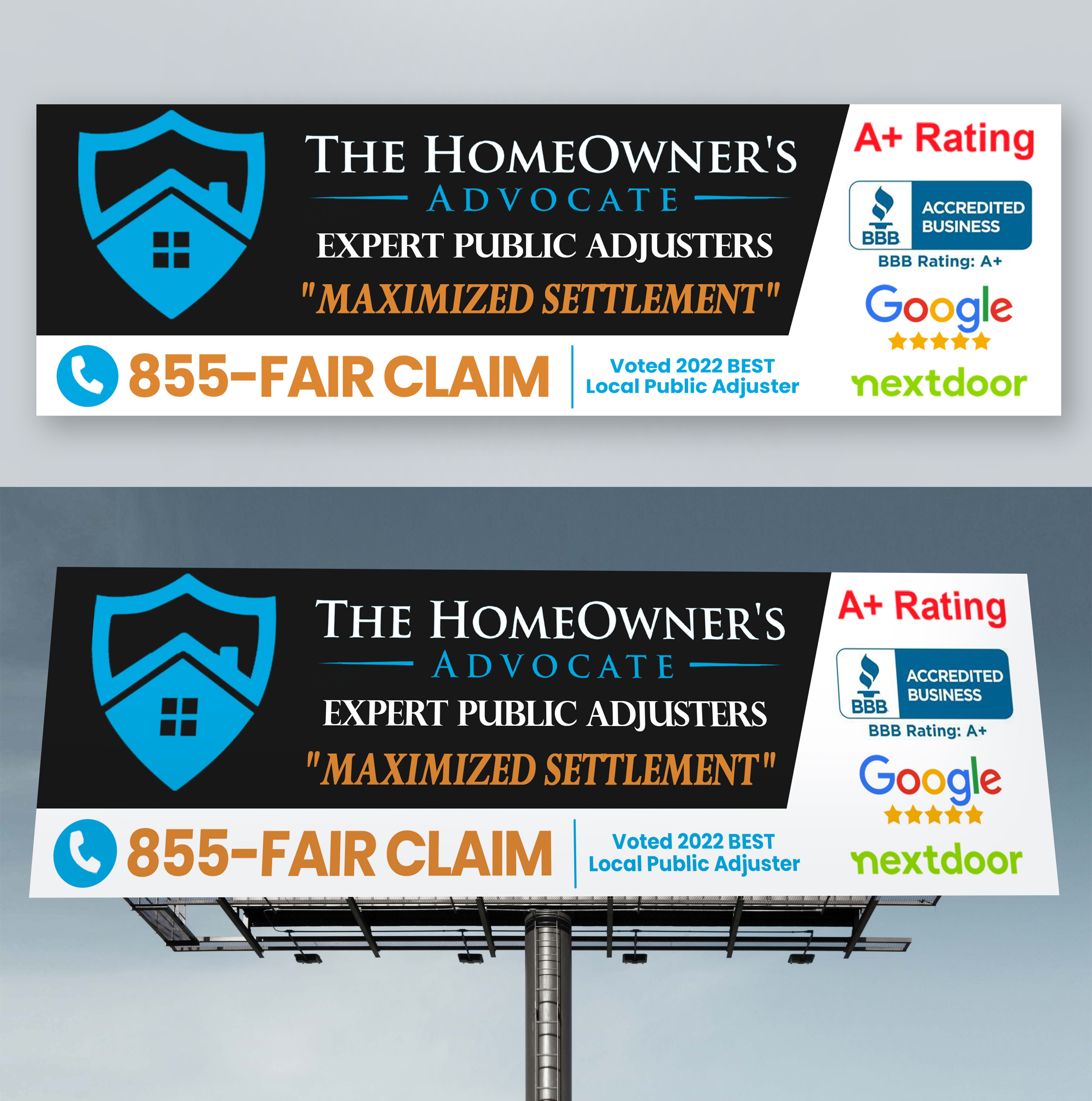 Billboard Design by Md. Humayun for The HomeOwner's Advocate | Design #30969124
