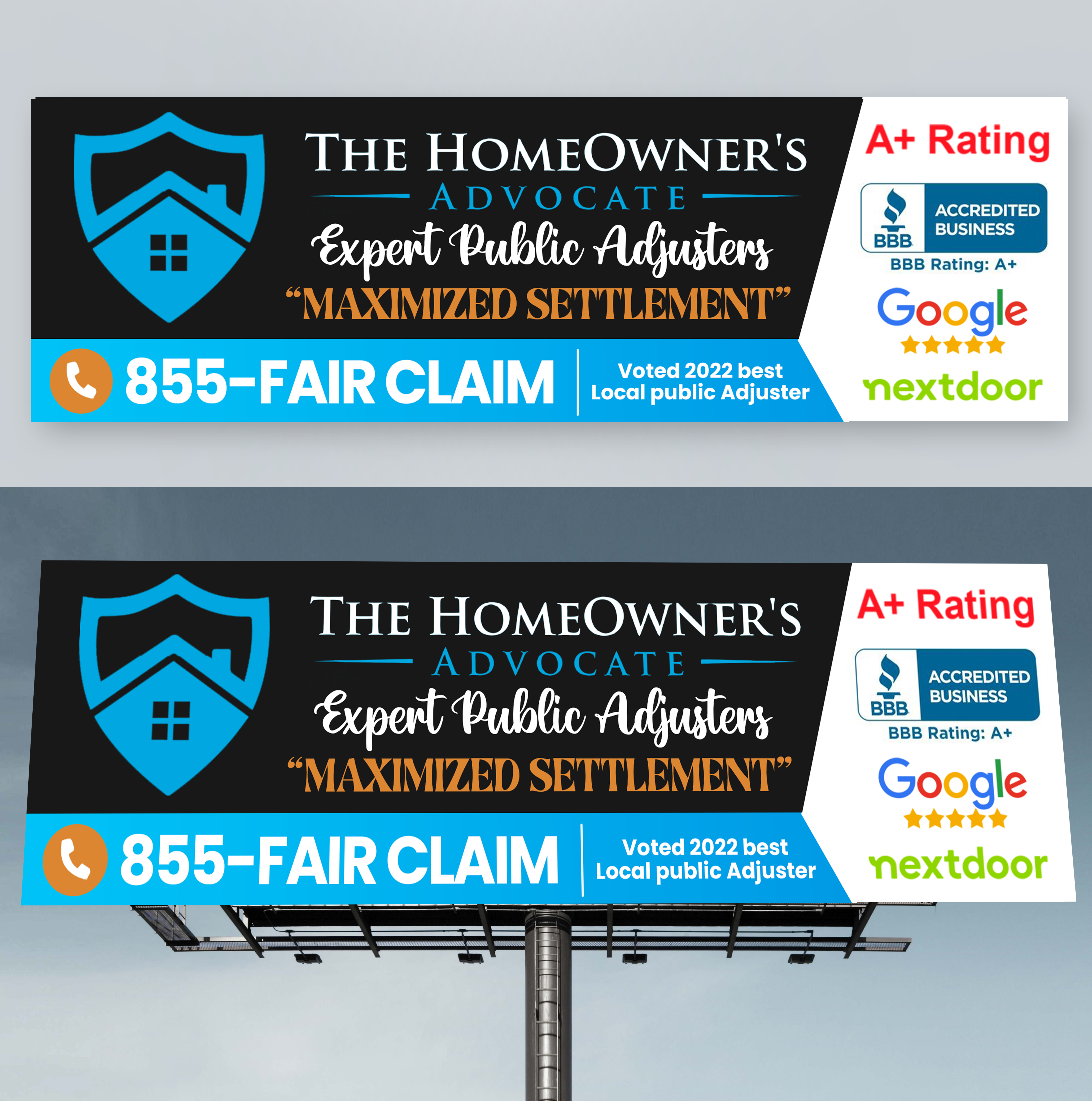 Billboard Design by Md. Humayun for The HomeOwner's Advocate | Design #30979031