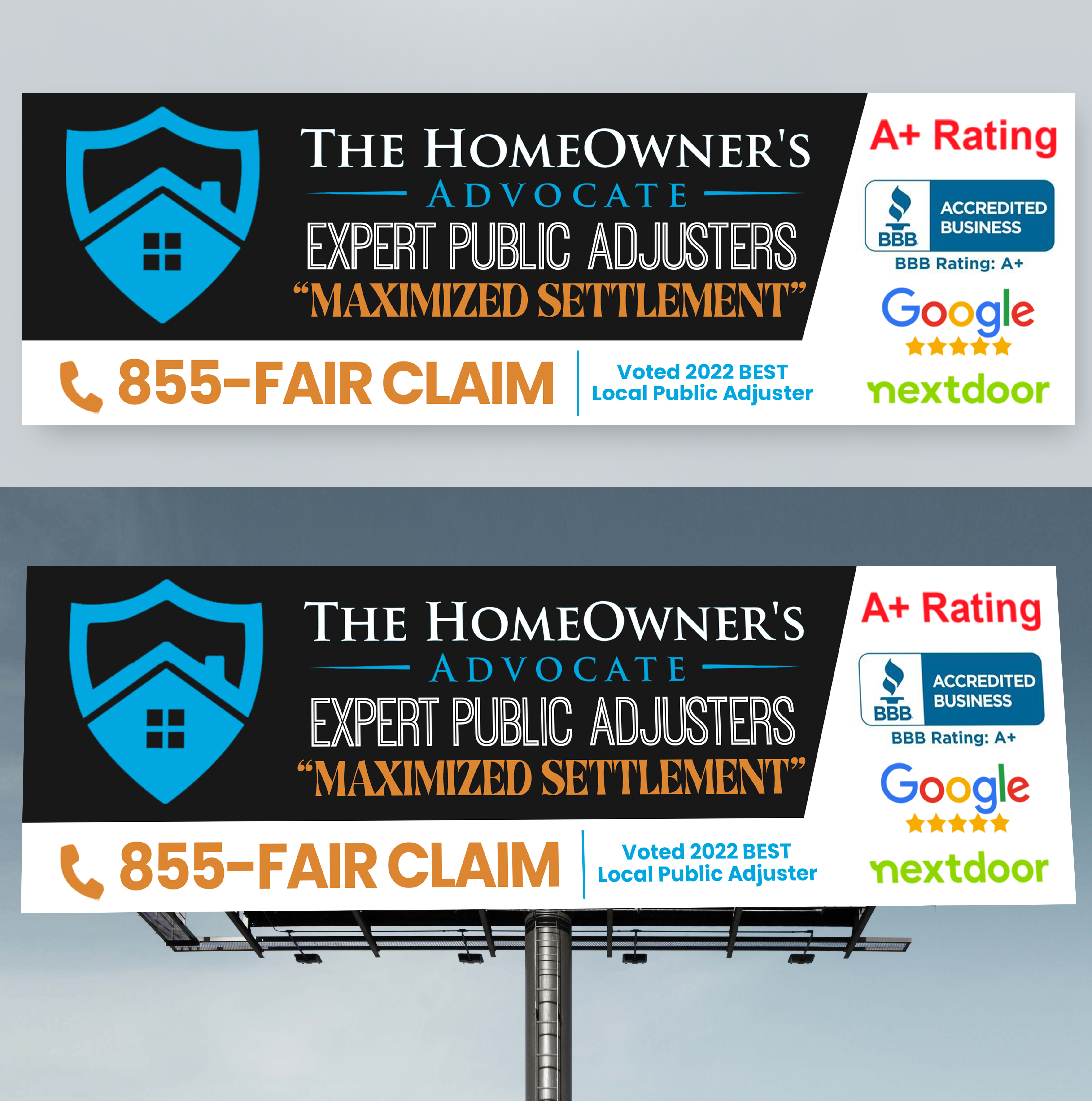 Billboard Design by Md. Humayun for The HomeOwner's Advocate | Design #30979038