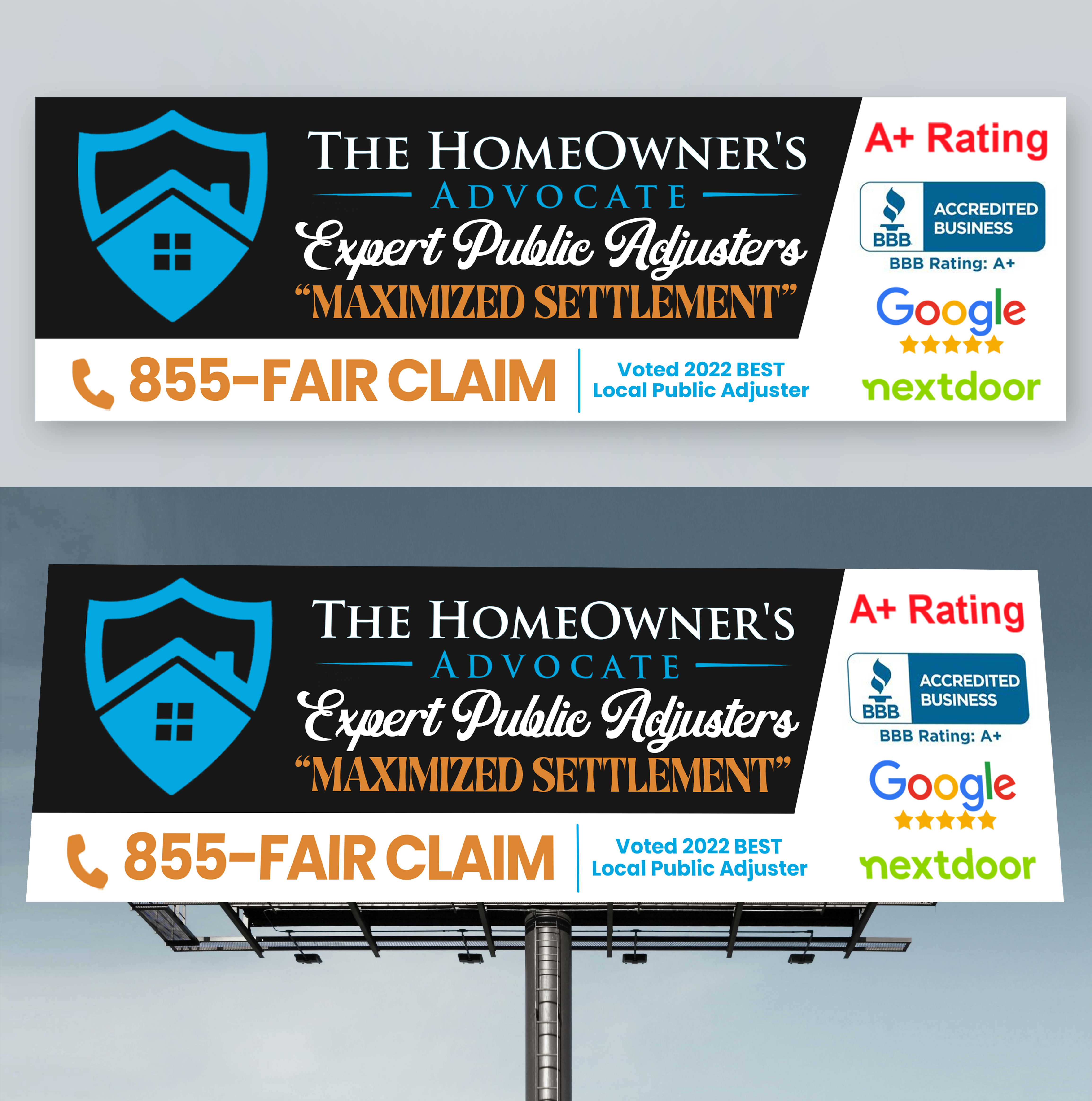 Billboard Design by Md. Humayun for The HomeOwner's Advocate | Design #30979043