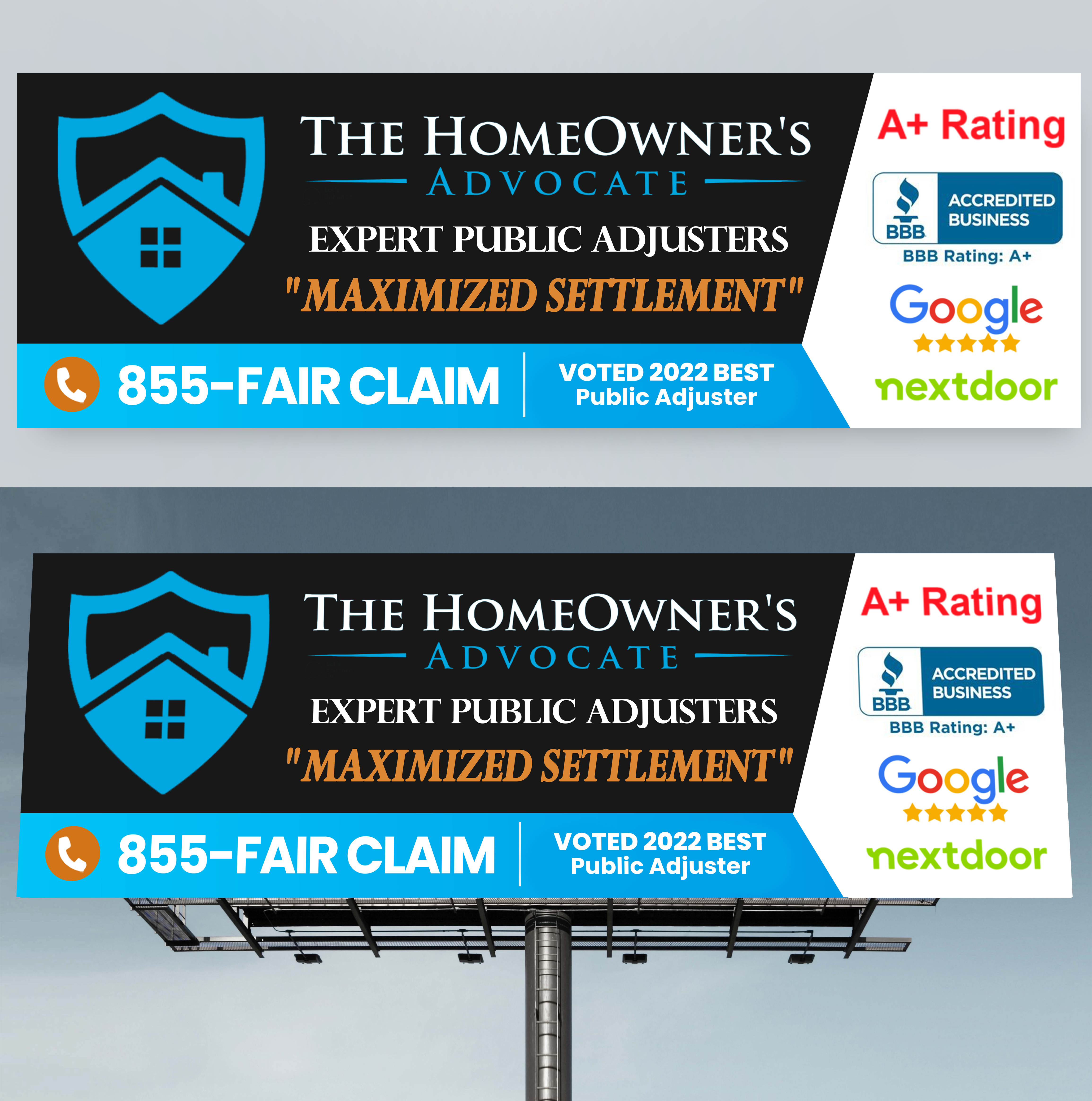Billboard Design by Md. Humayun for The HomeOwner's Advocate | Design #31023415