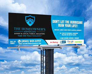 Billboard Design by WellDesign for The HomeOwner's Advocate | Design: #30802907