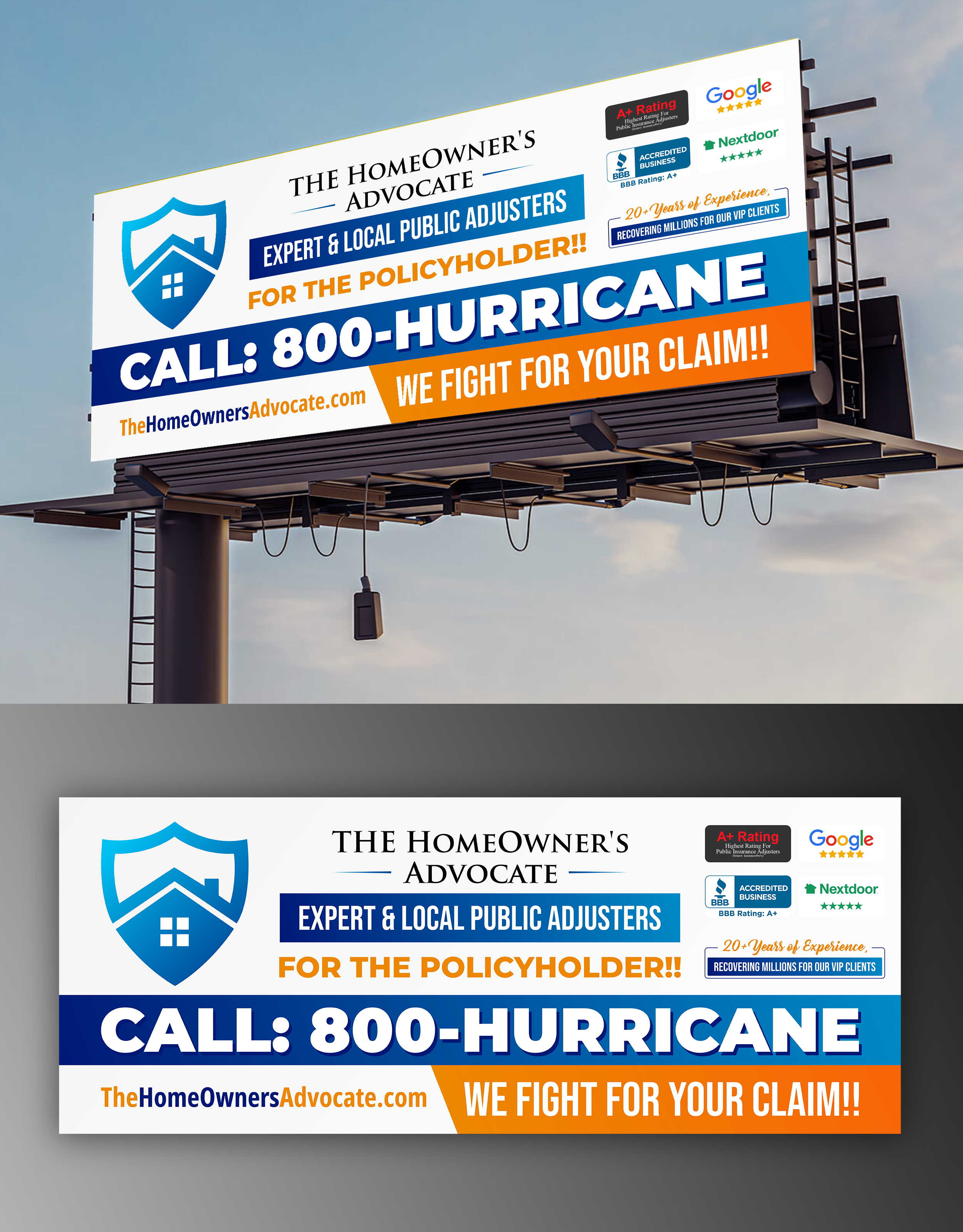 Billboard Design by OwnDesign for The HomeOwner's Advocate | Design #30803203