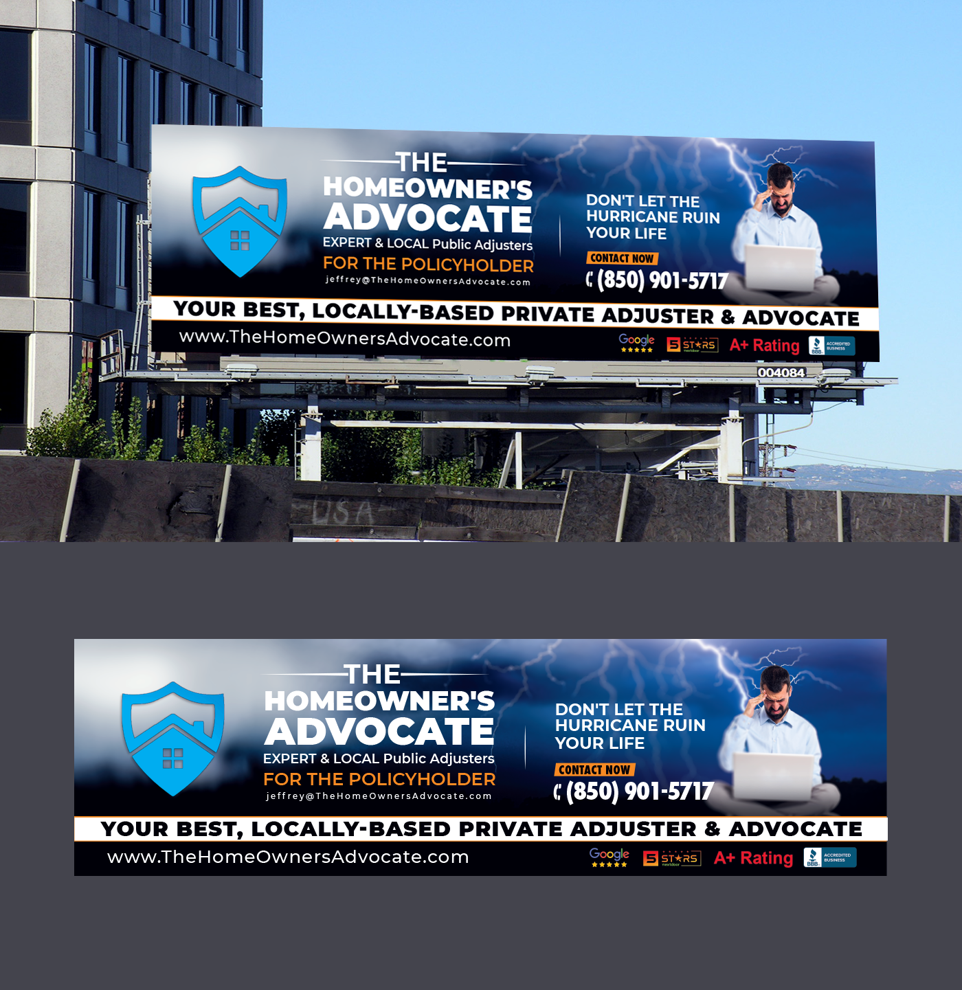 Billboard Design by fastdesign360 for The HomeOwner's Advocate | Design #30810279