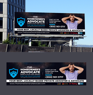 Billboard Design by fastdesign360 for The HomeOwner's Advocate | Design: #30815735