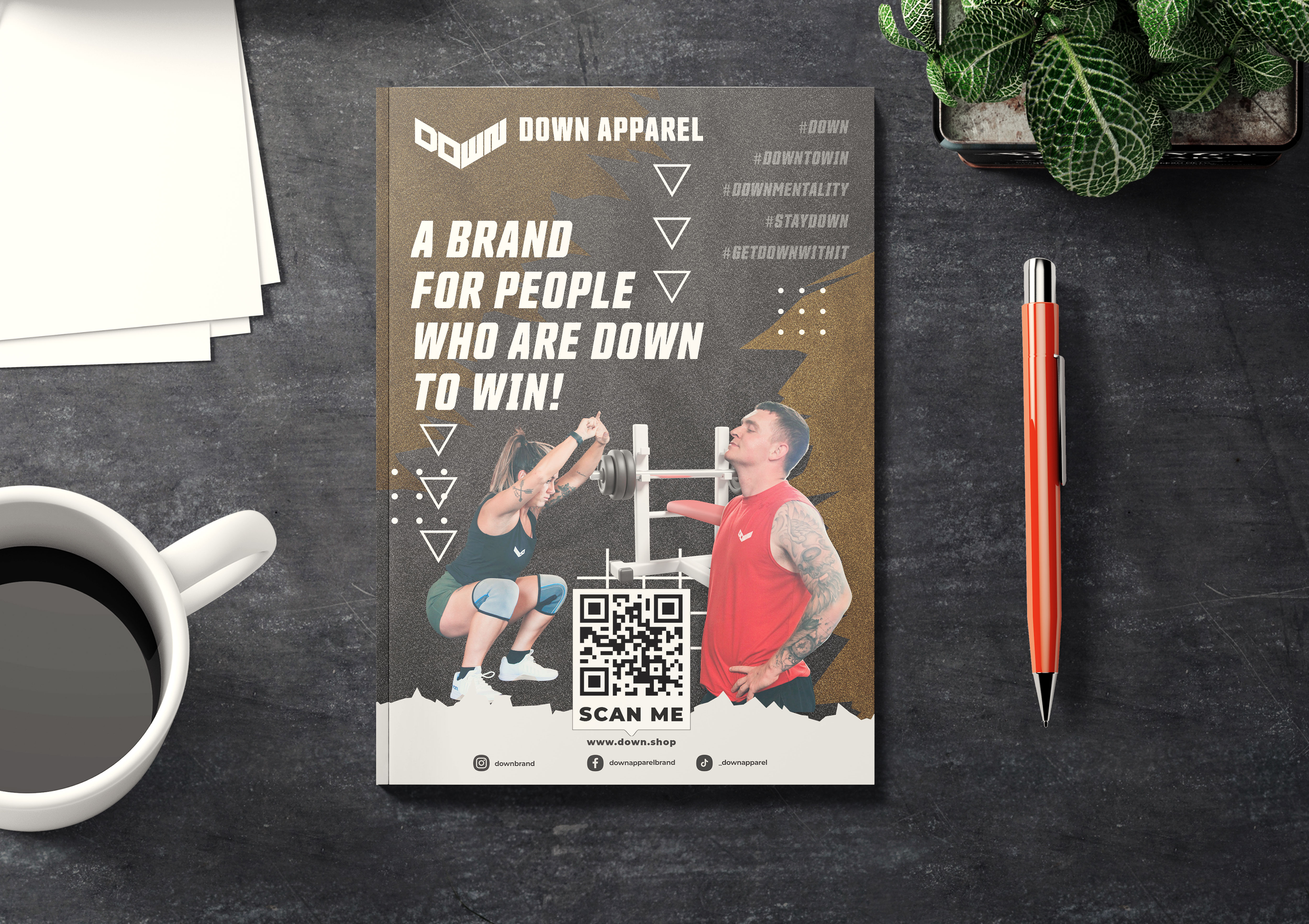 Flyer Design by Michael Oyugi for DOWN APPAREL | Design #30830266