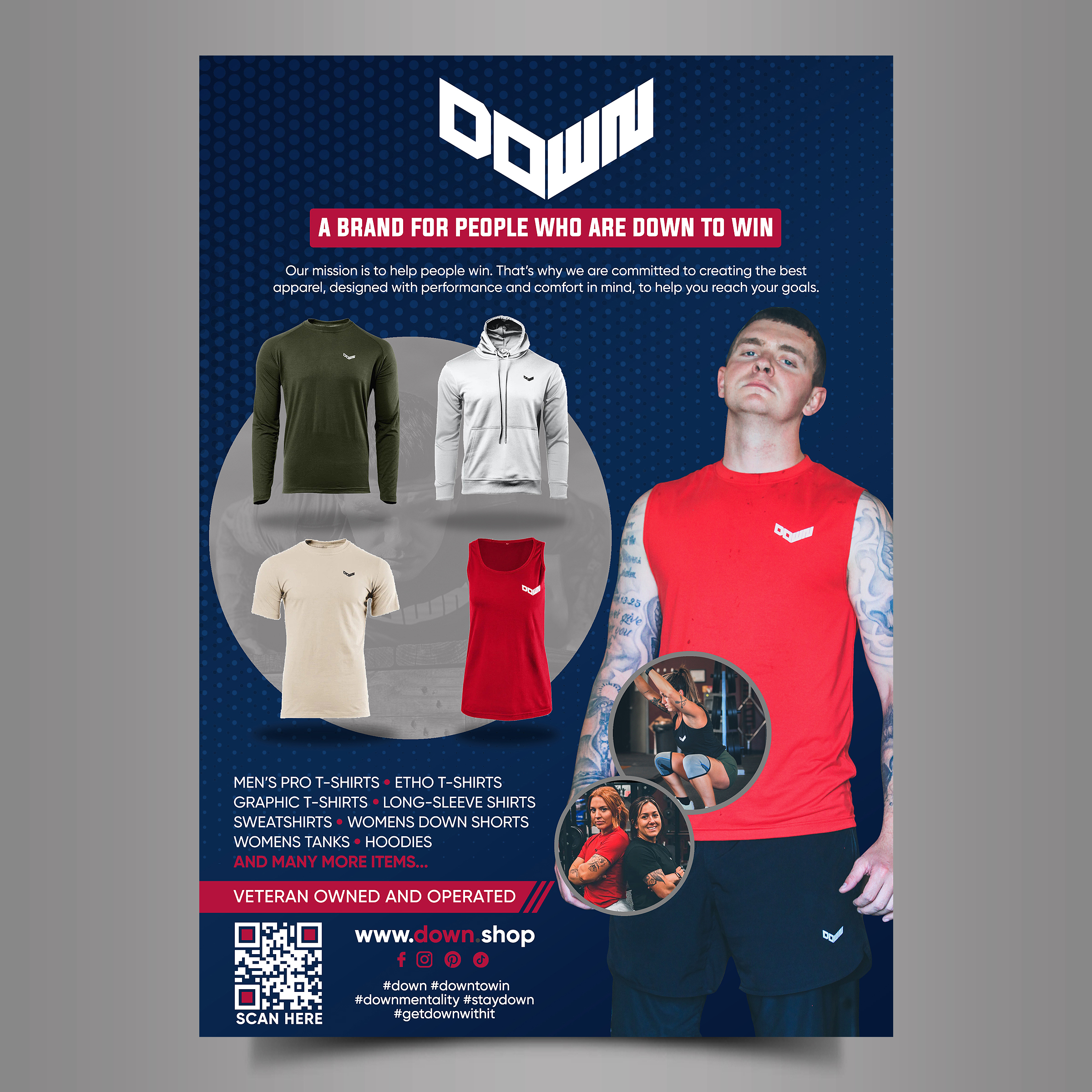 Flyer Design by Designers Hub for DOWN APPAREL | Design #30823282