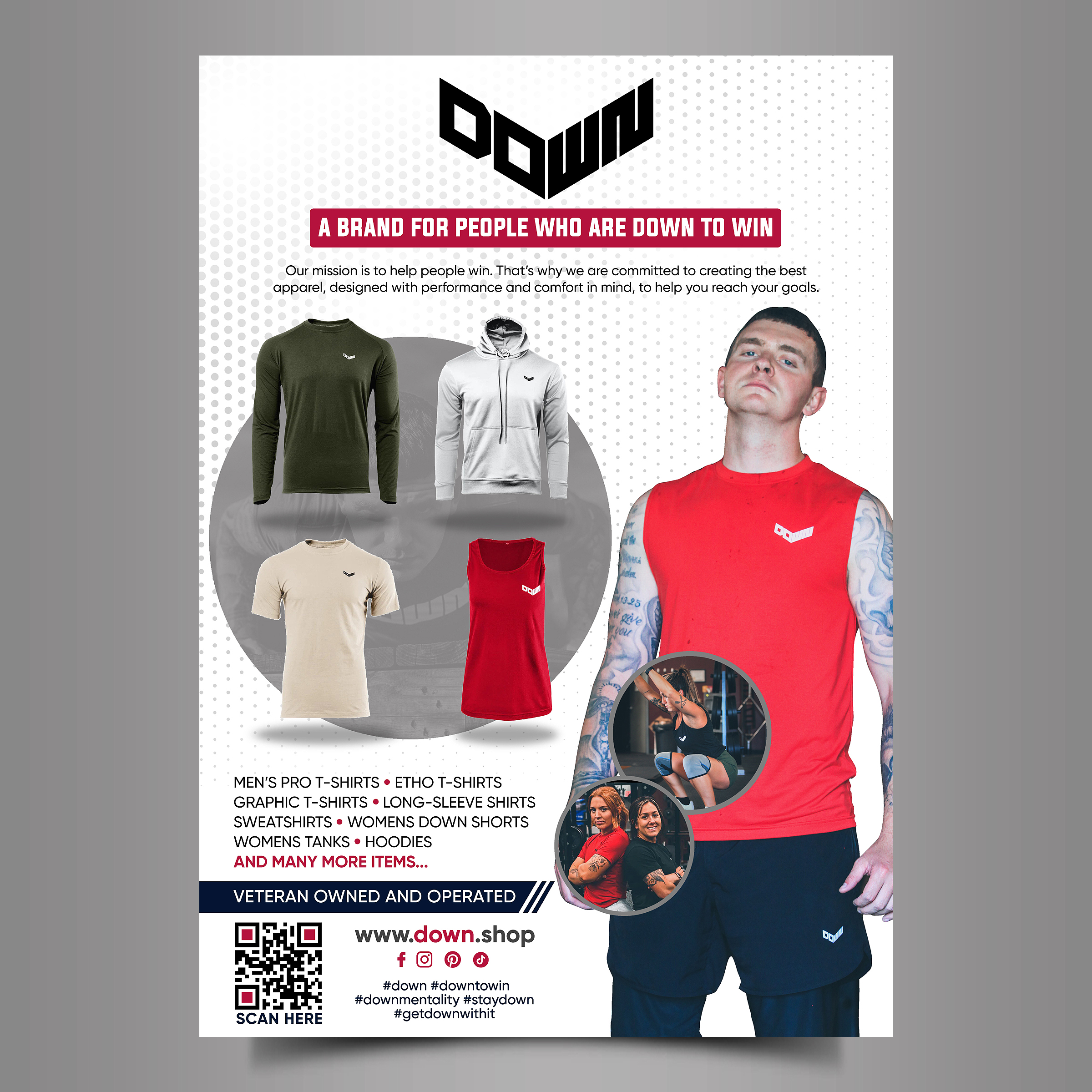 Flyer Design by Designers Hub for DOWN APPAREL | Design #30823284