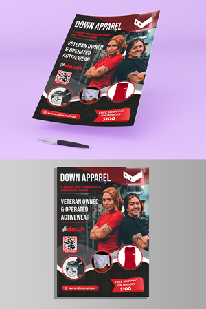 Design de Flyer par KreativeMadz pour DOWN APPAREL | Design : #30796748