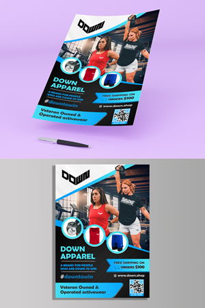 Design de Flyer par KreativeMadz pour DOWN APPAREL | Design : #30796769