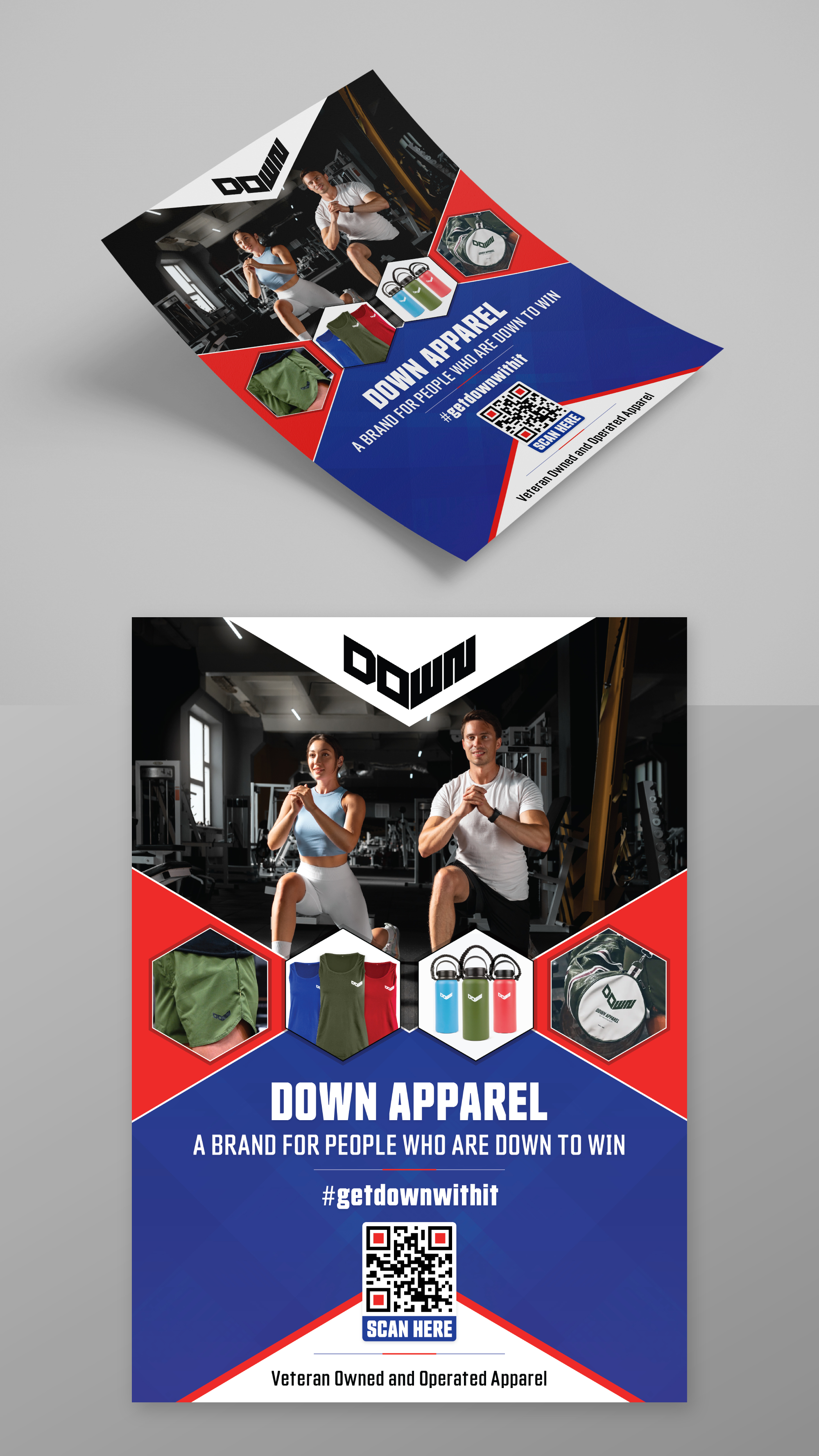 Flyer-Design von KreativeMadz für DOWN APPAREL | Design #30806360