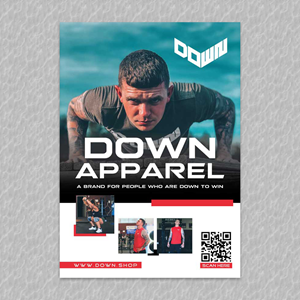 Diseño de Flyer por YourLogoMaster para DOWN APPAREL | Diseño: #30830414