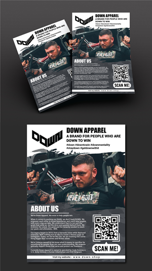 Flyer Design by artbitin for DOWN APPAREL | Design #30795101