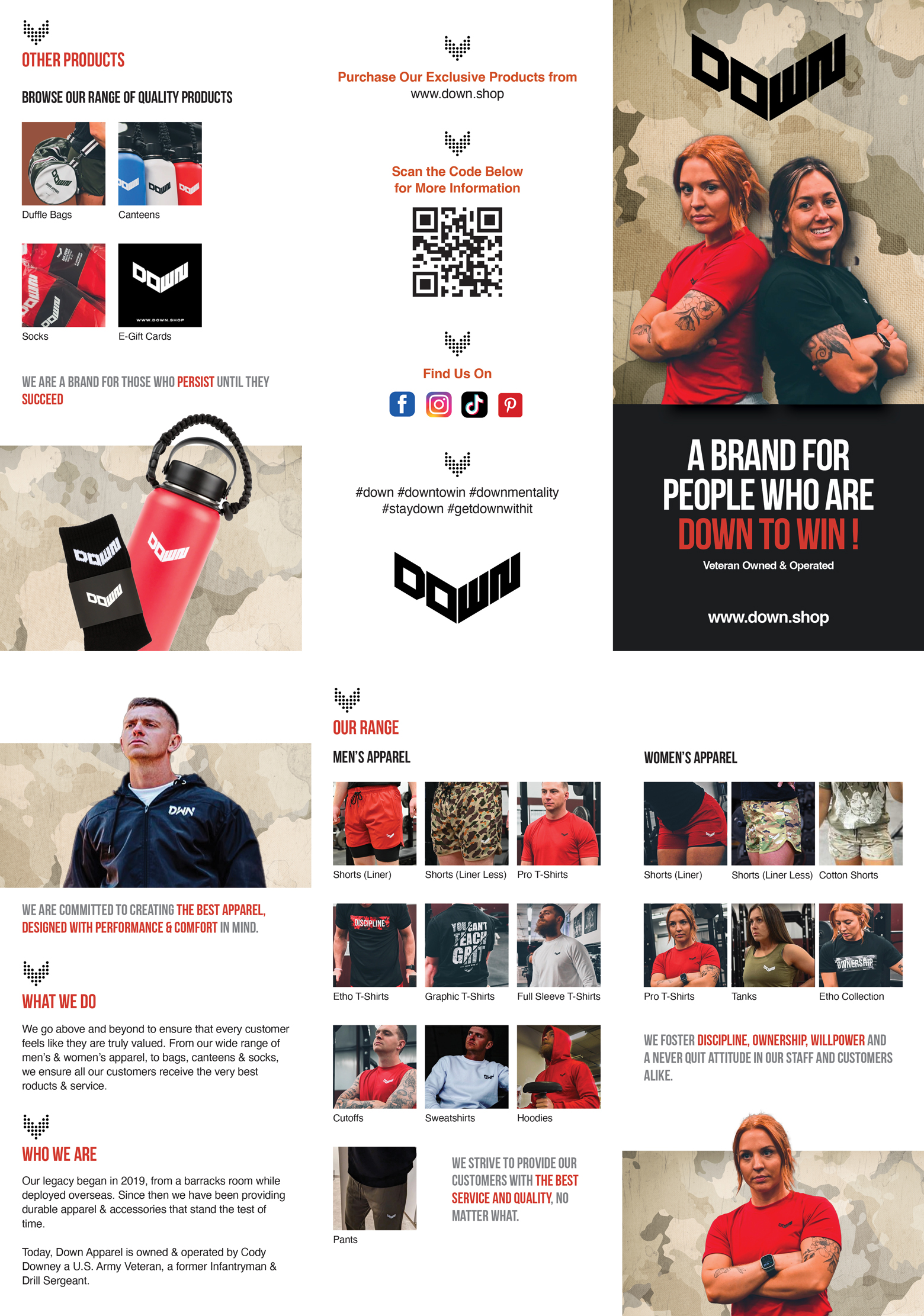 Flyer Design by G3 Designs for DOWN APPAREL | Design #30800503