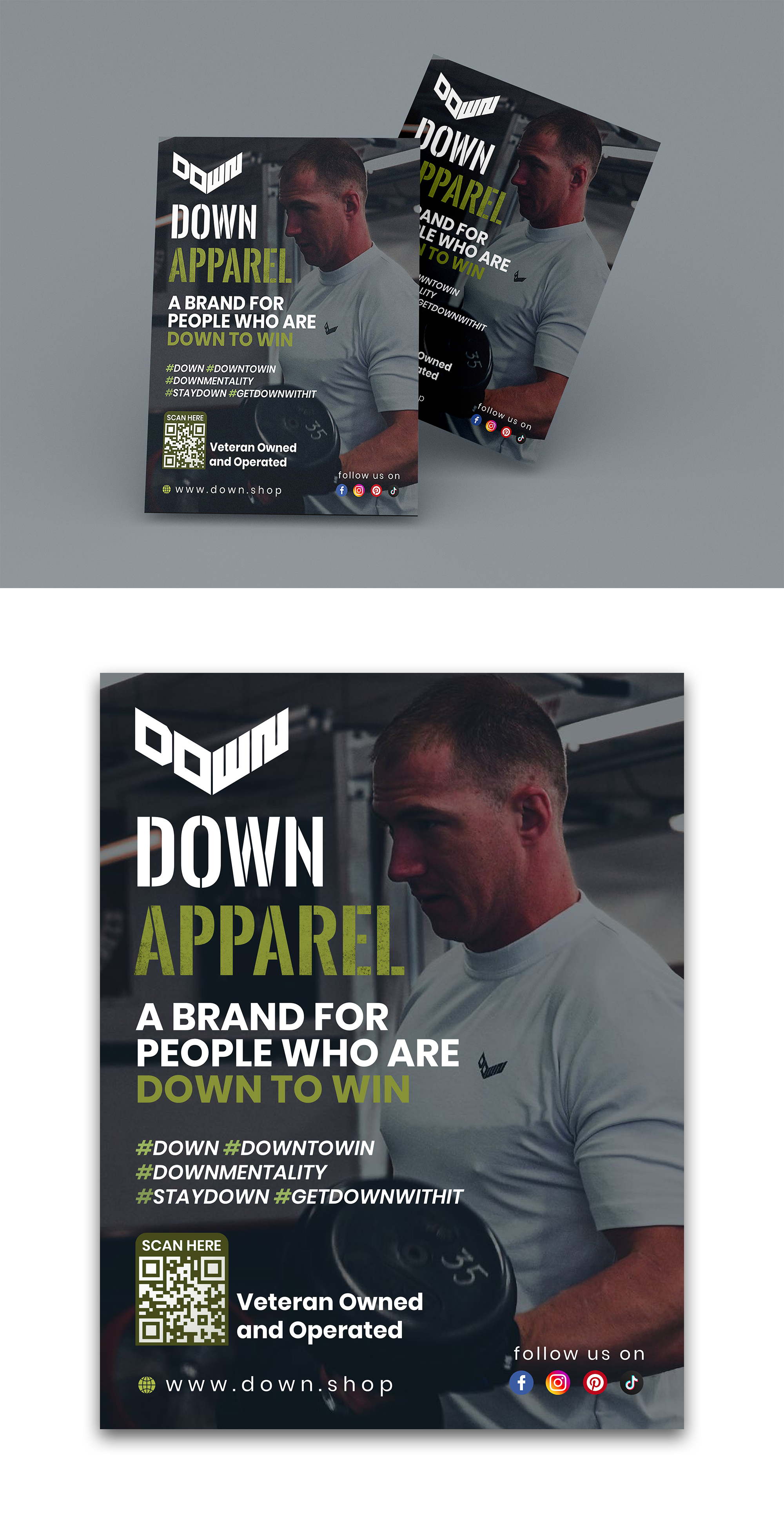 Flyer Design by debdesign for DOWN APPAREL | Design #30797700