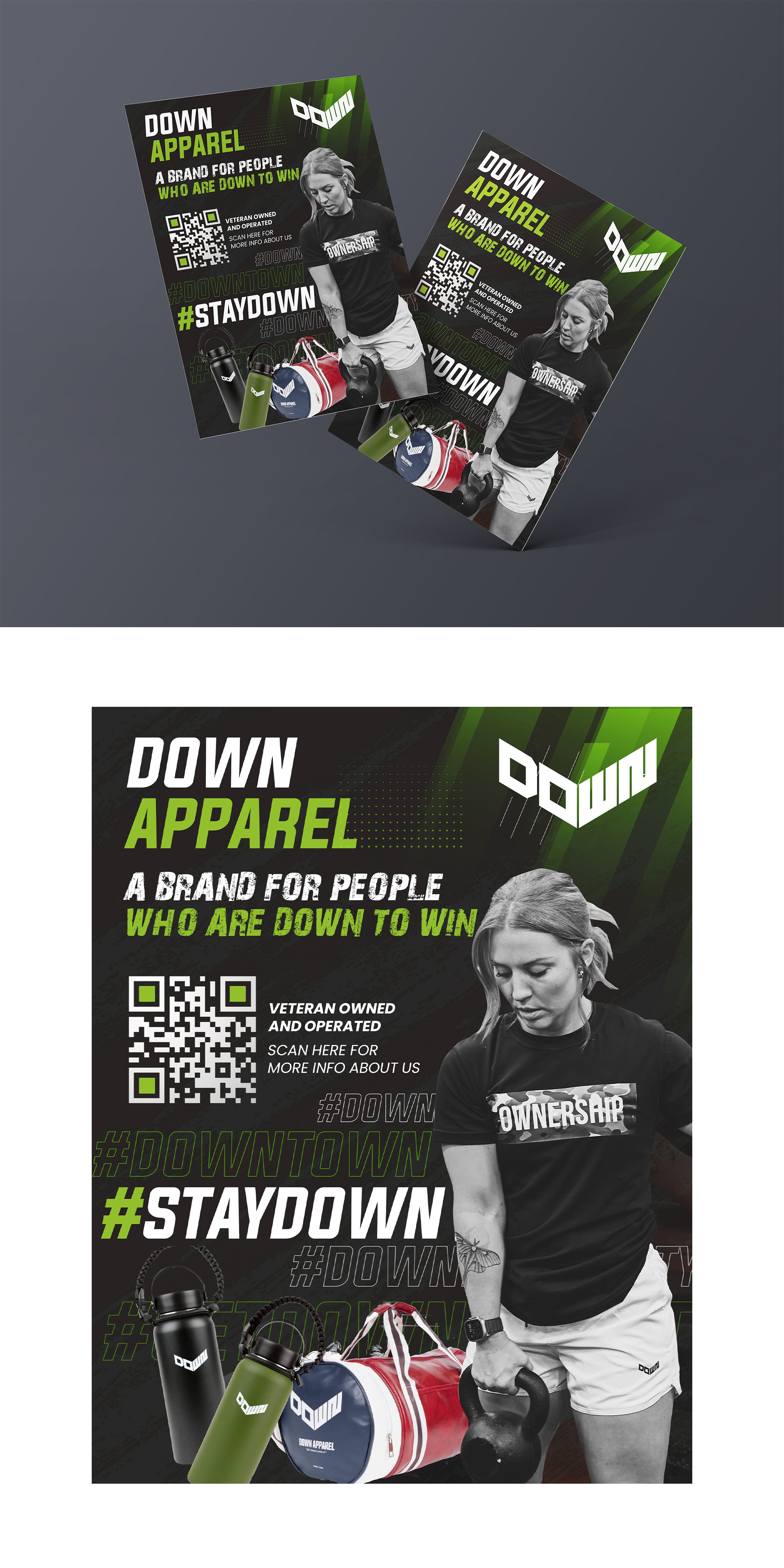 Flyer Design by debdesign for DOWN APPAREL | Design #30797813