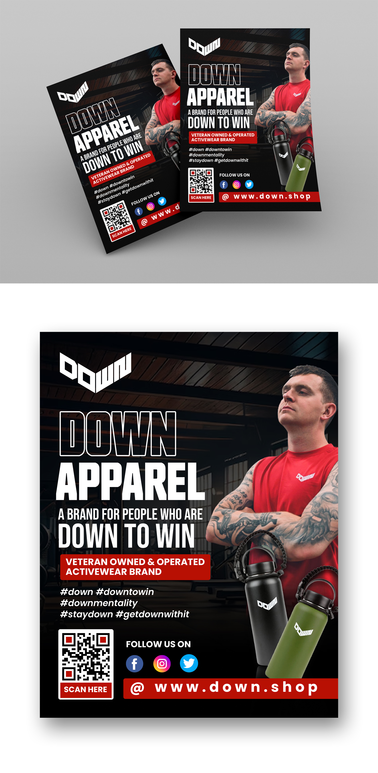 Design de Flyer par debdesign pour DOWN APPAREL | Design #30798065