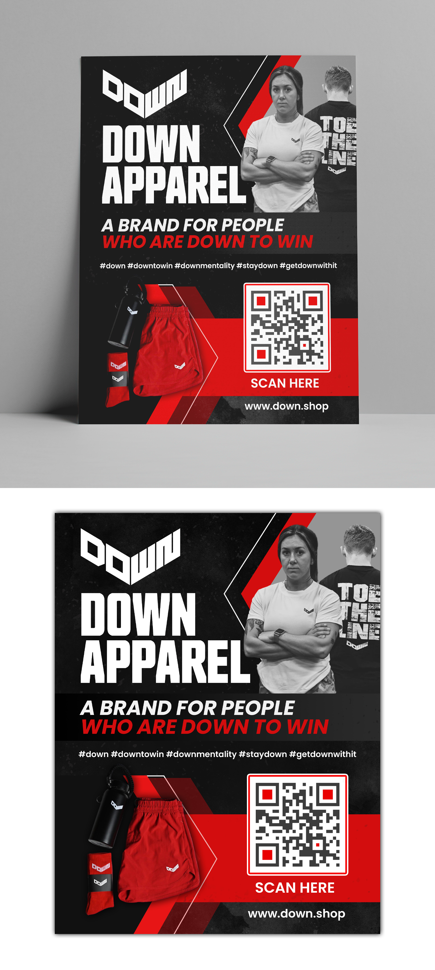 Flyer Design by debdesign for DOWN APPAREL | Design #30798080