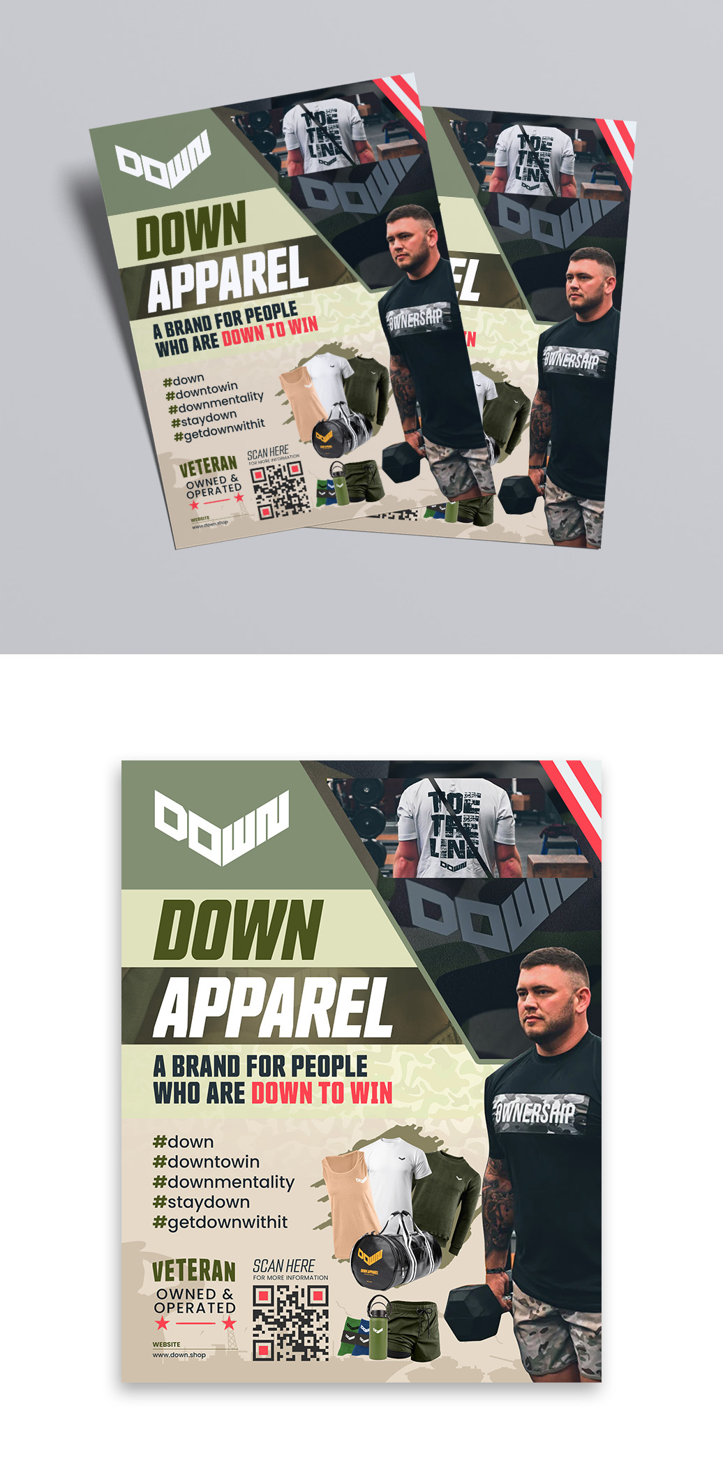 Flyer-Design von debdesign für DOWN APPAREL | Design #30805245