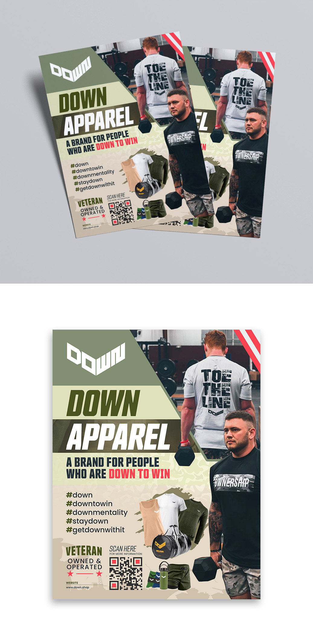 Design de Flyer par debdesign pour DOWN APPAREL | Design #30805246