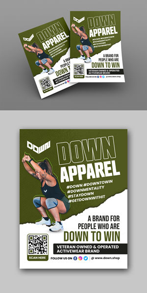 Design de Flyer par debdesign pour DOWN APPAREL | Design : #30813968