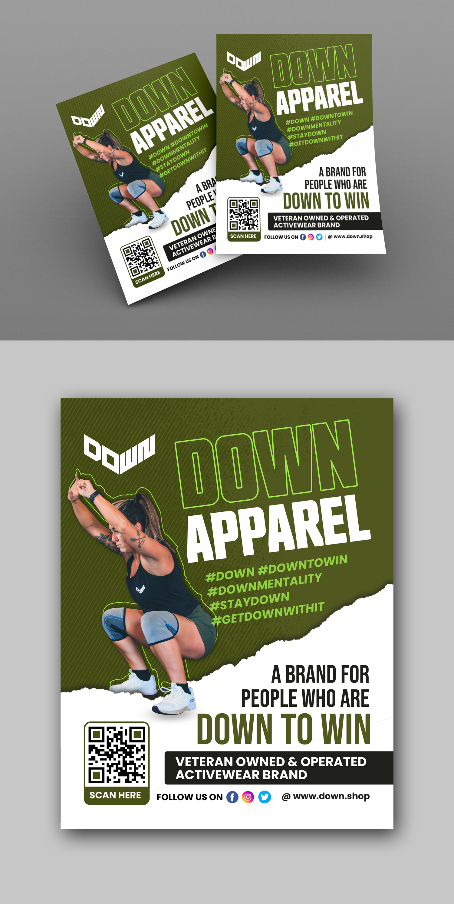 Design de Flyer par debdesign pour DOWN APPAREL | Design #30813969